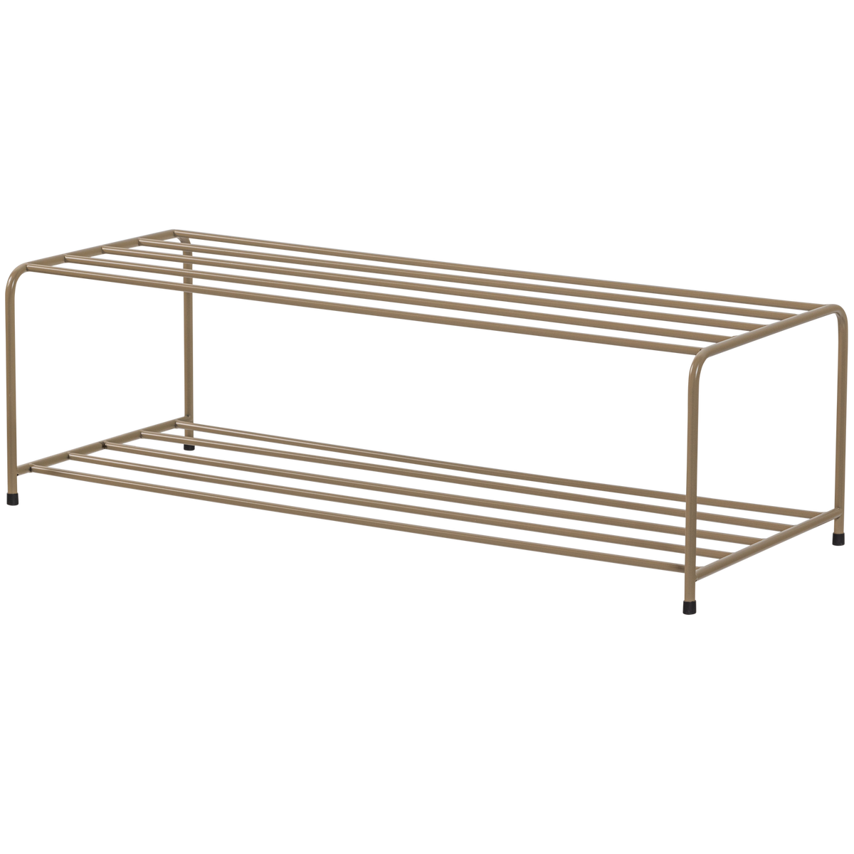 Scarpiera in metallo marrone militare Josse 25x80 cm