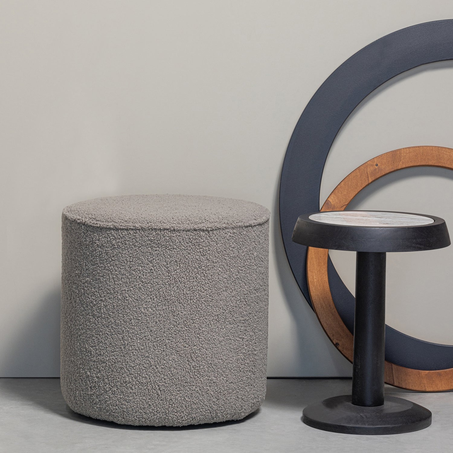 Tavolino in legno di mango nero Nanne 46x36 cm