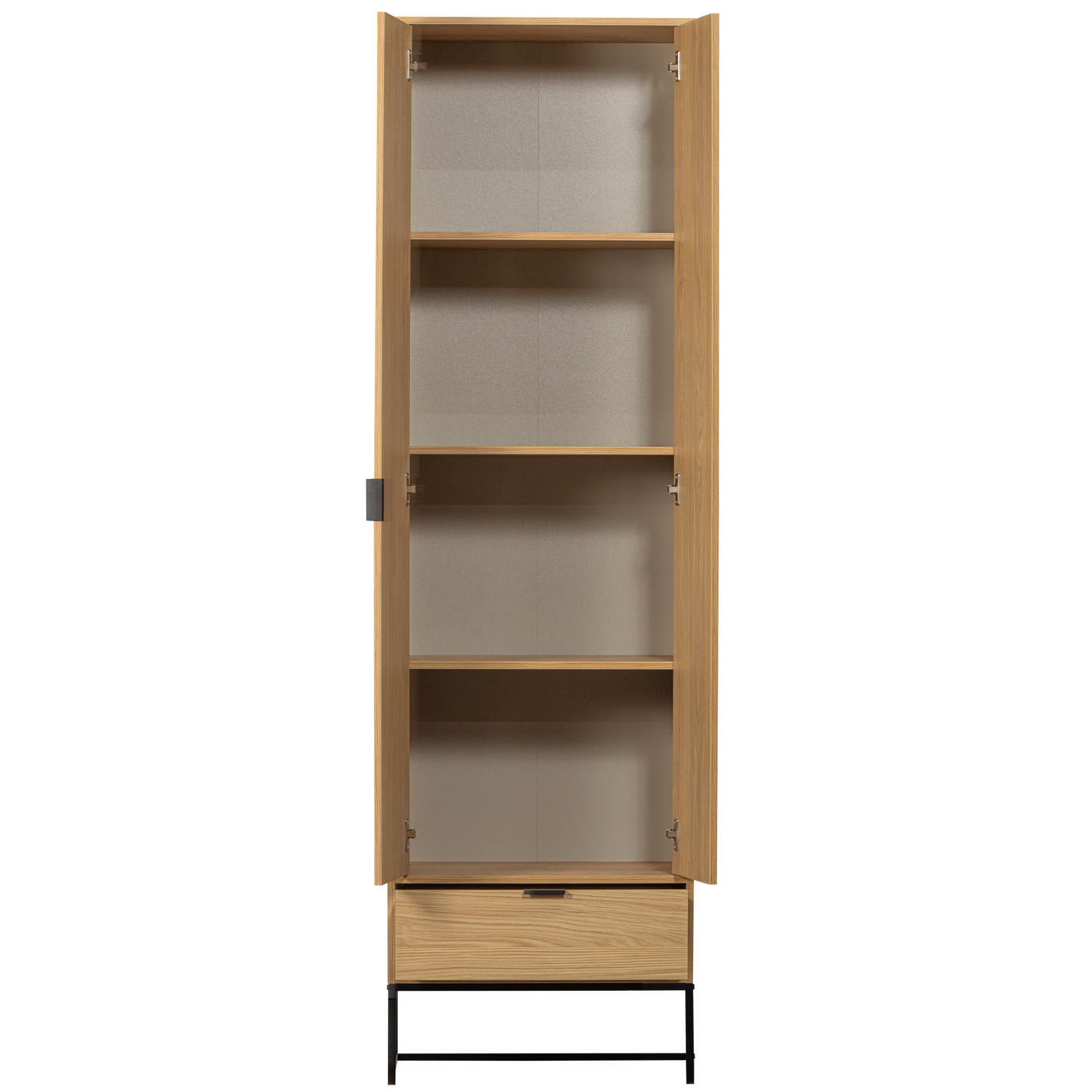 Credenza 2 ante 1 cassetto in polvere di pino Silas 210x60 cm