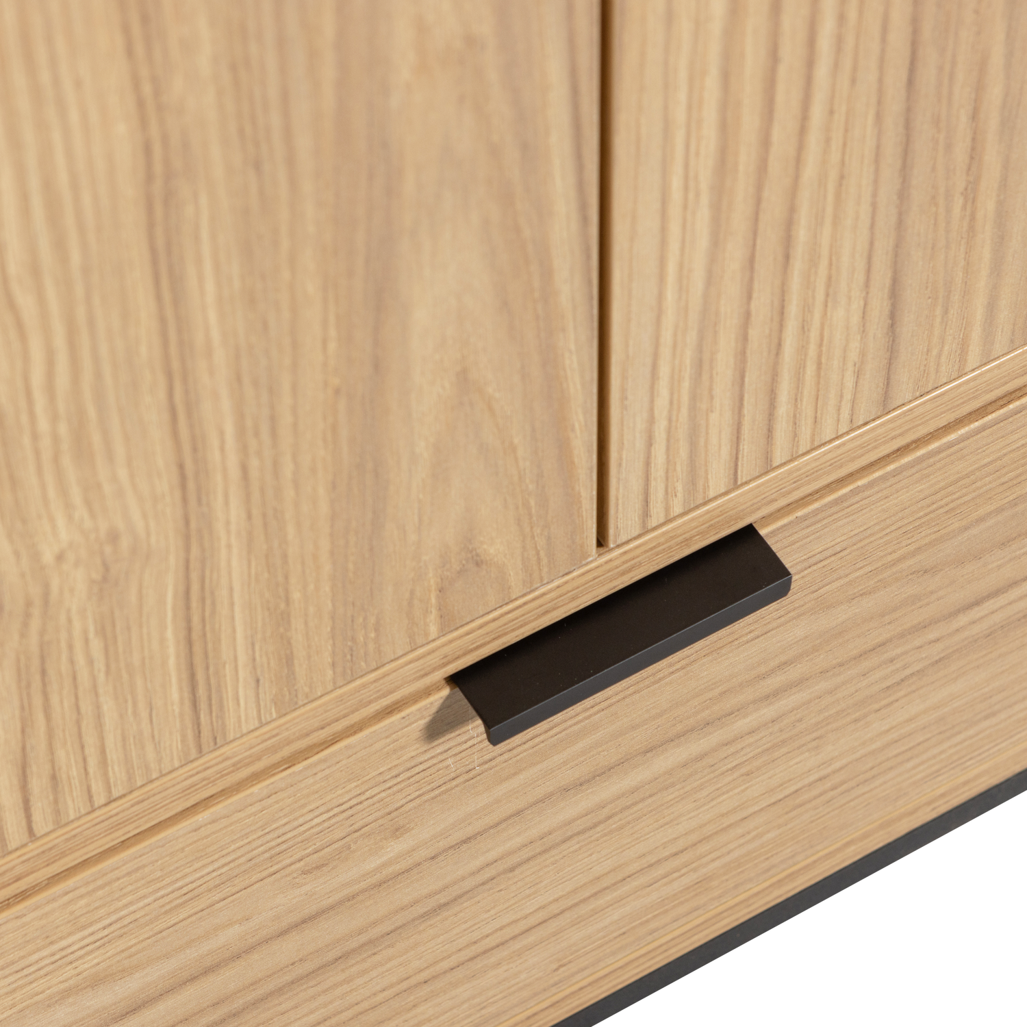 Credenza 2 ante 1 cassetto in polvere di pino Silas 210x60 cm