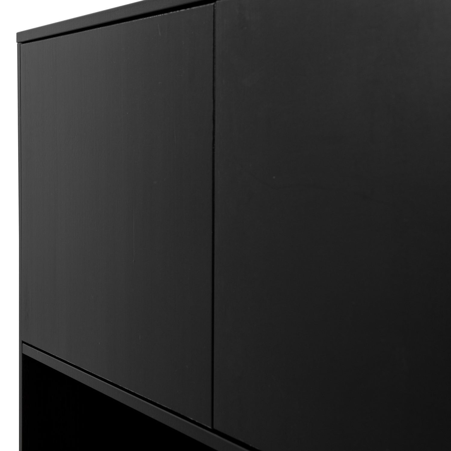 Credenza 4 ante in legno di pino nero Finca