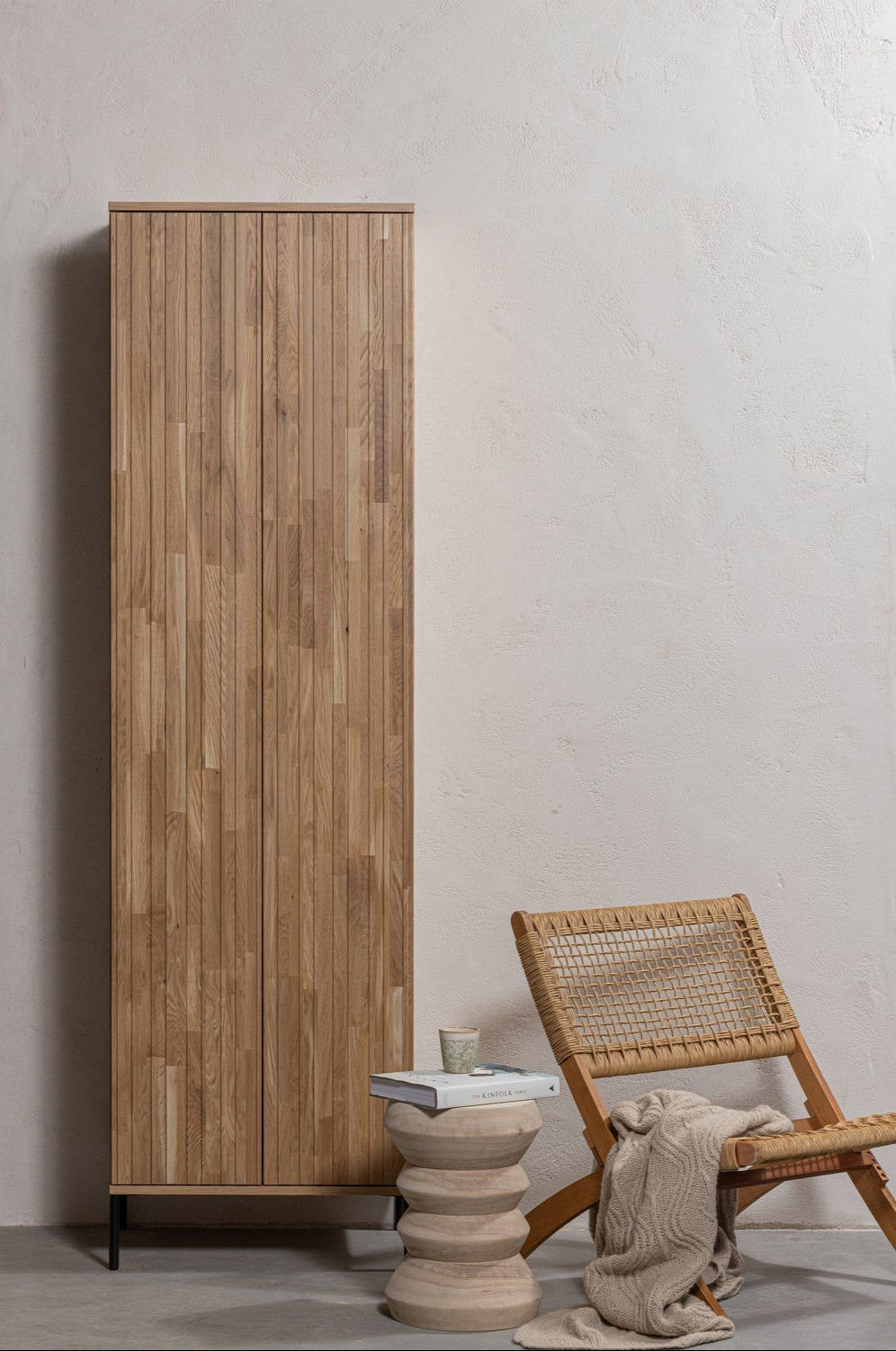 Credenza 2 ante 1 cassetto in legno di frassino New Gravure 210x60 cm