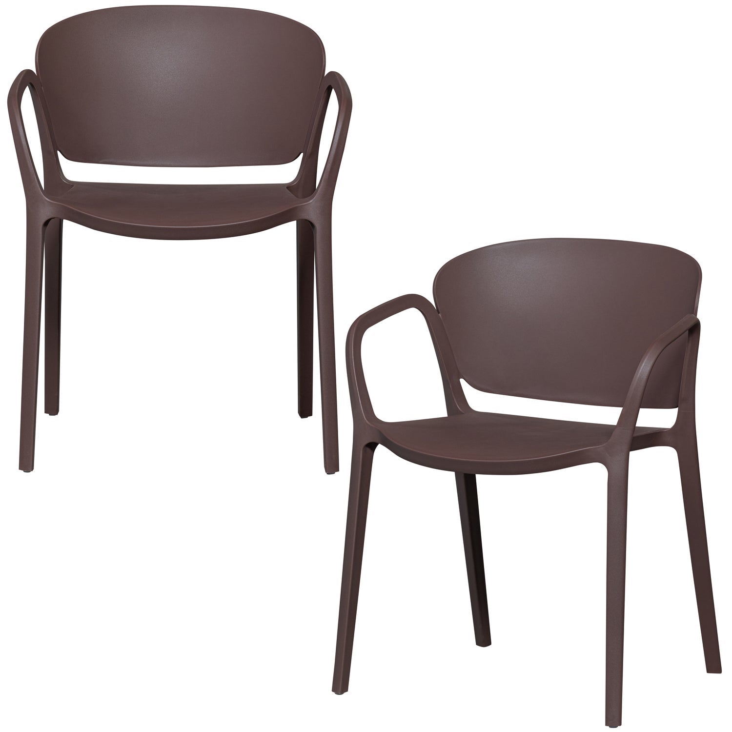 Set di 2 sedie da esterno in polipropilene Bent 57x75 cm