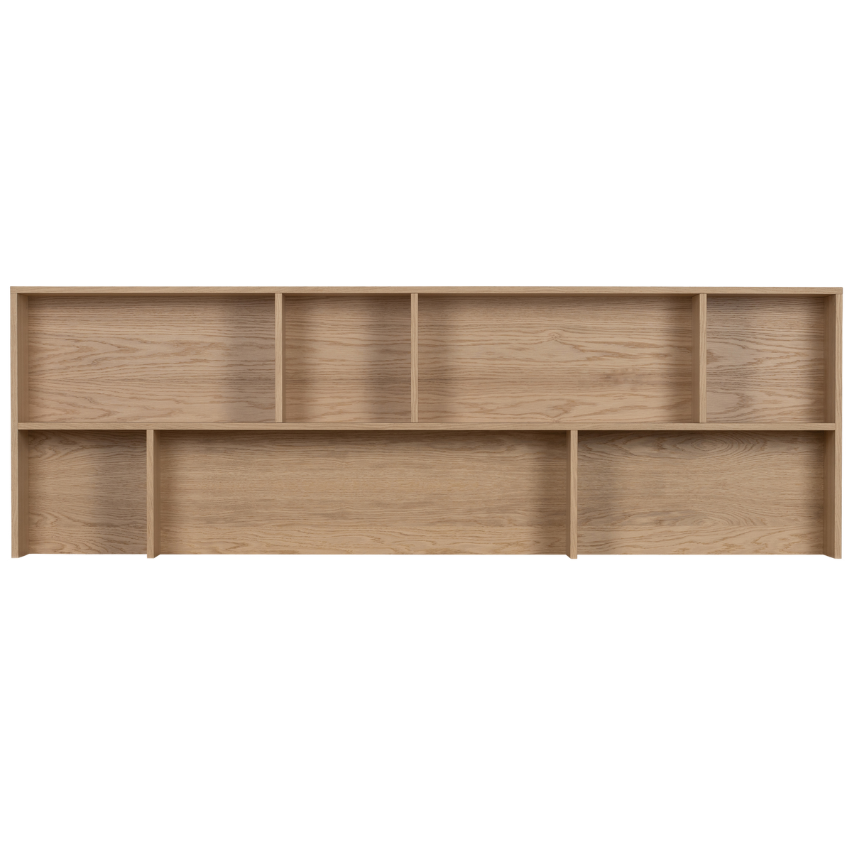 Credenza a giorno in legno di quercia New Gravure 65x200 cm