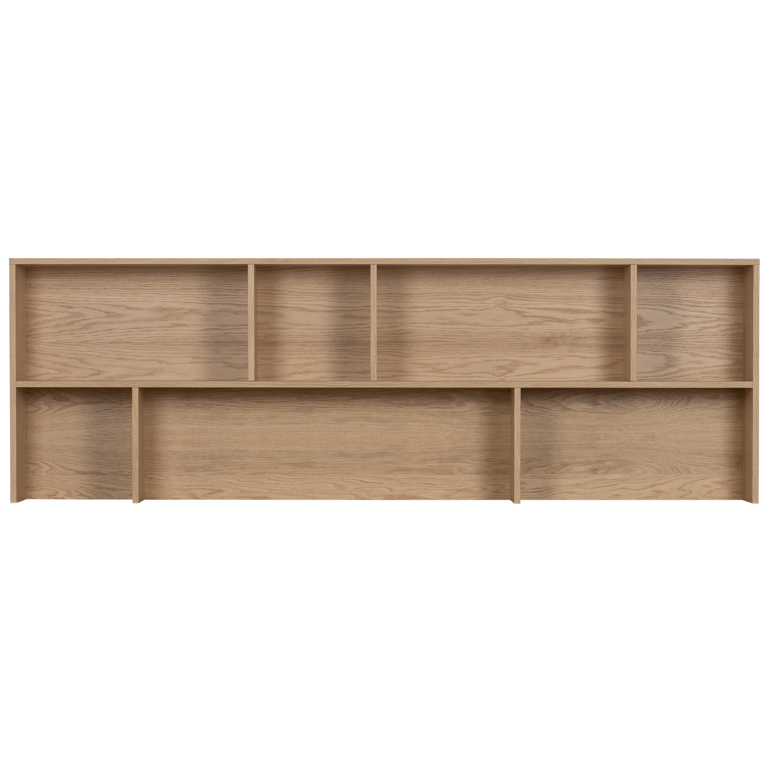Credenza a giorno in legno di quercia New Gravure 65x200 cm