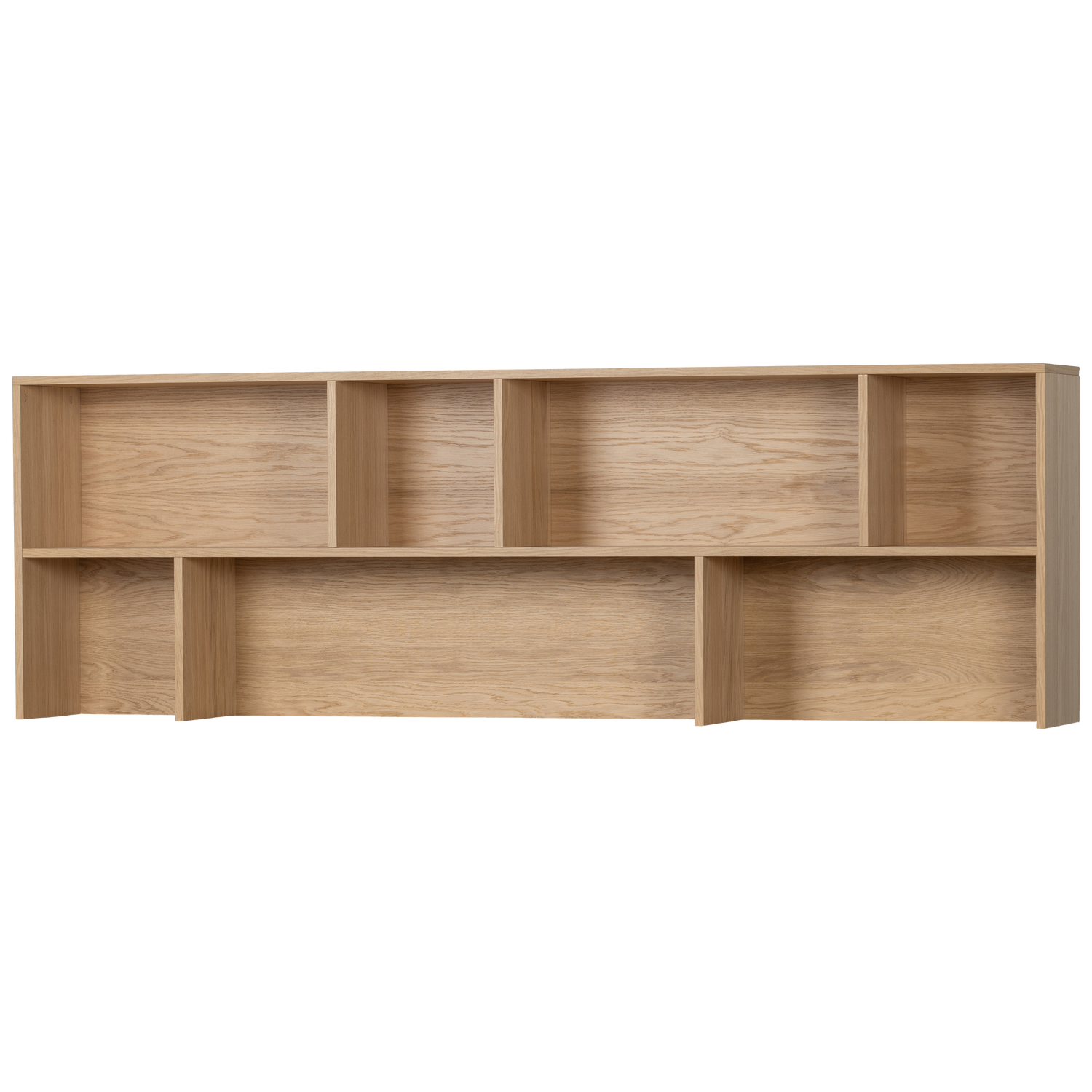 Credenza a giorno in legno di quercia New Gravure 65x200 cm