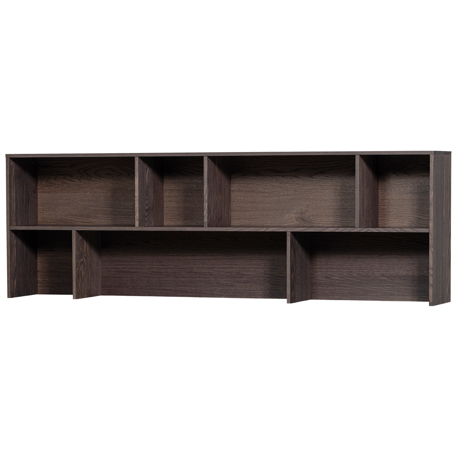 Credenza a giorno in legno di quercia New Gravure 65x200 cm