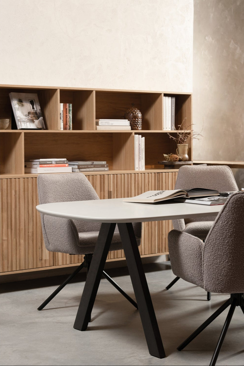 Madia 4 ante in legno di quercia New Gravure 150x200 cm