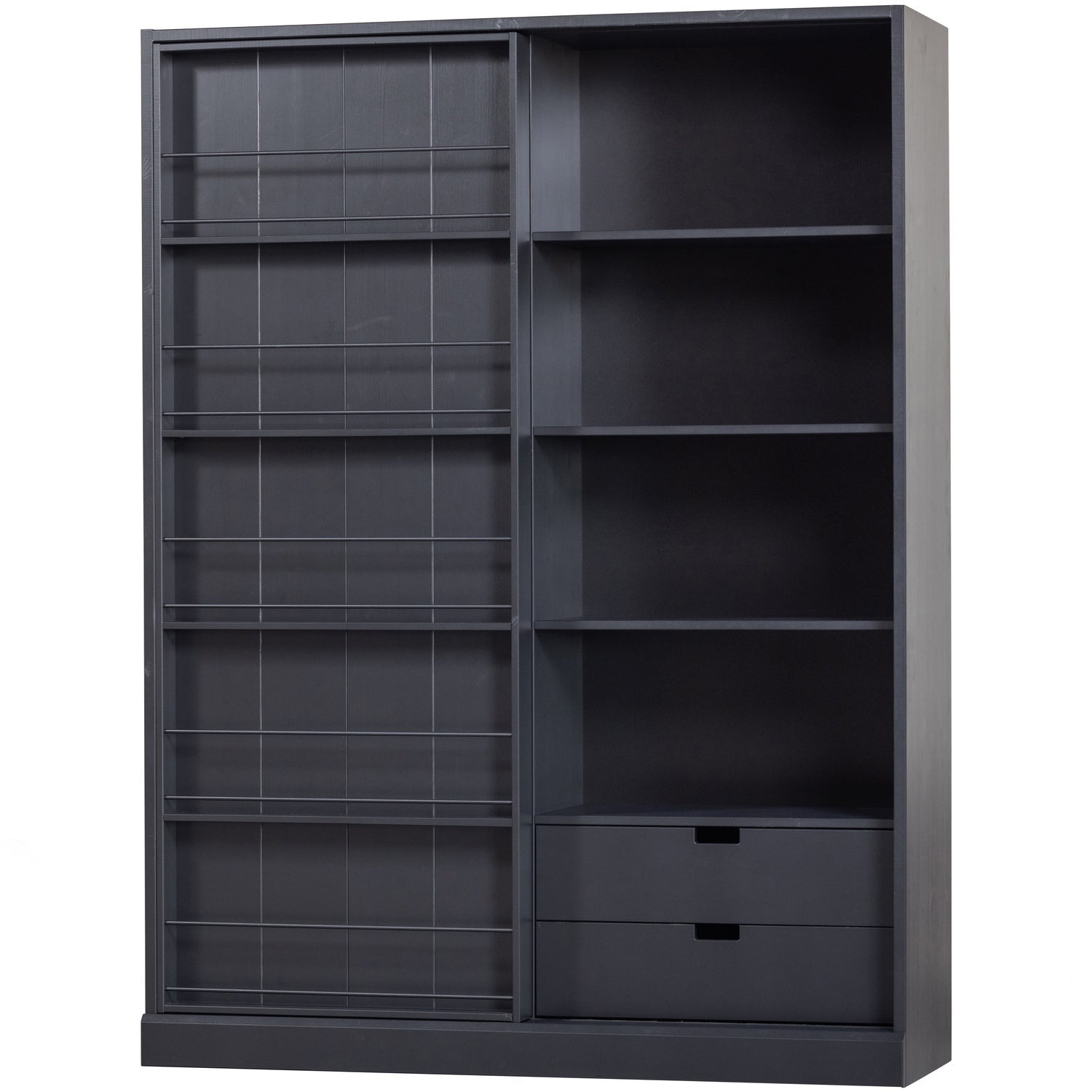 Credenza 1 anta scorrevole 2 cassetti Swing 200x150 cm