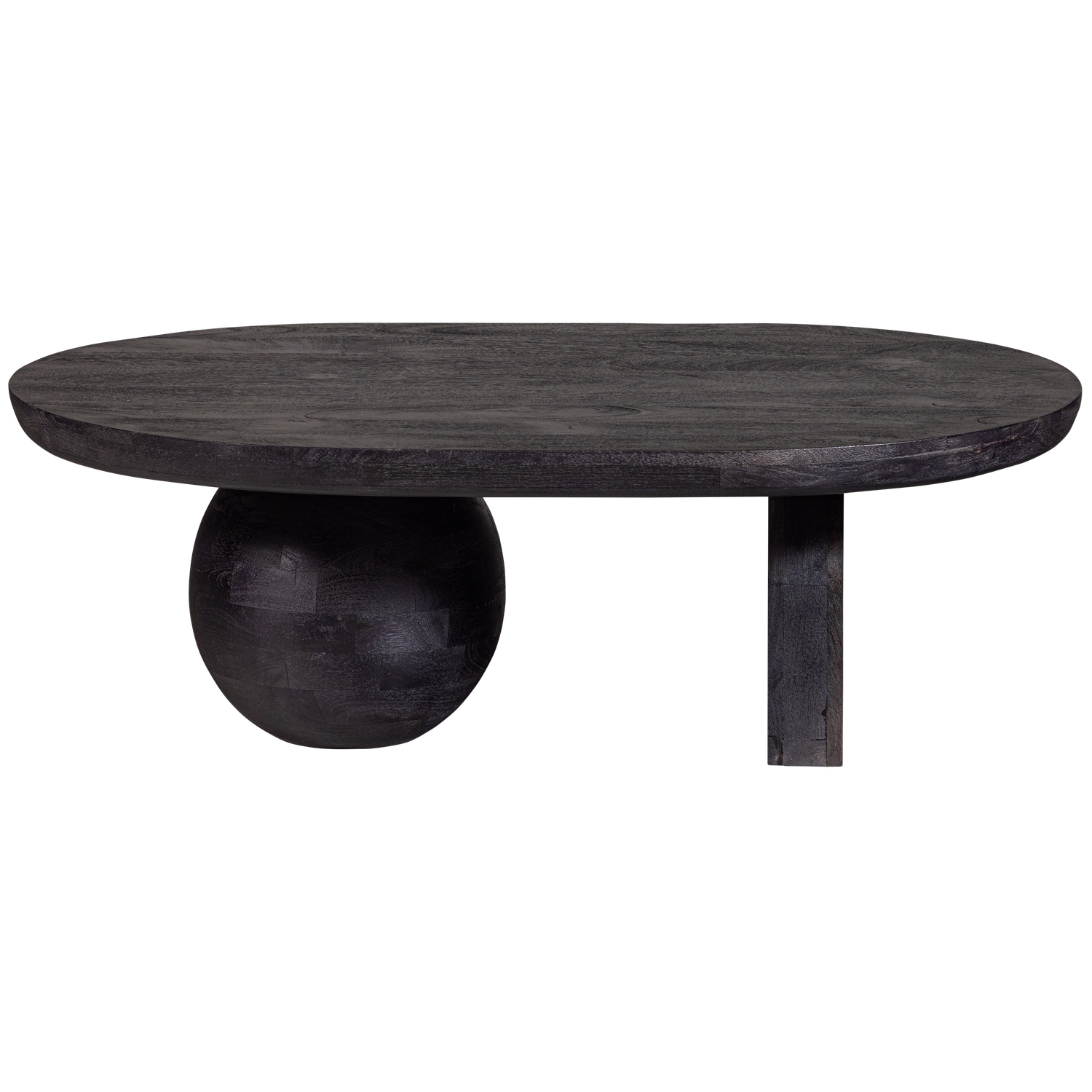 Tavolino in legno di mango nero Steppe 38x110 cm