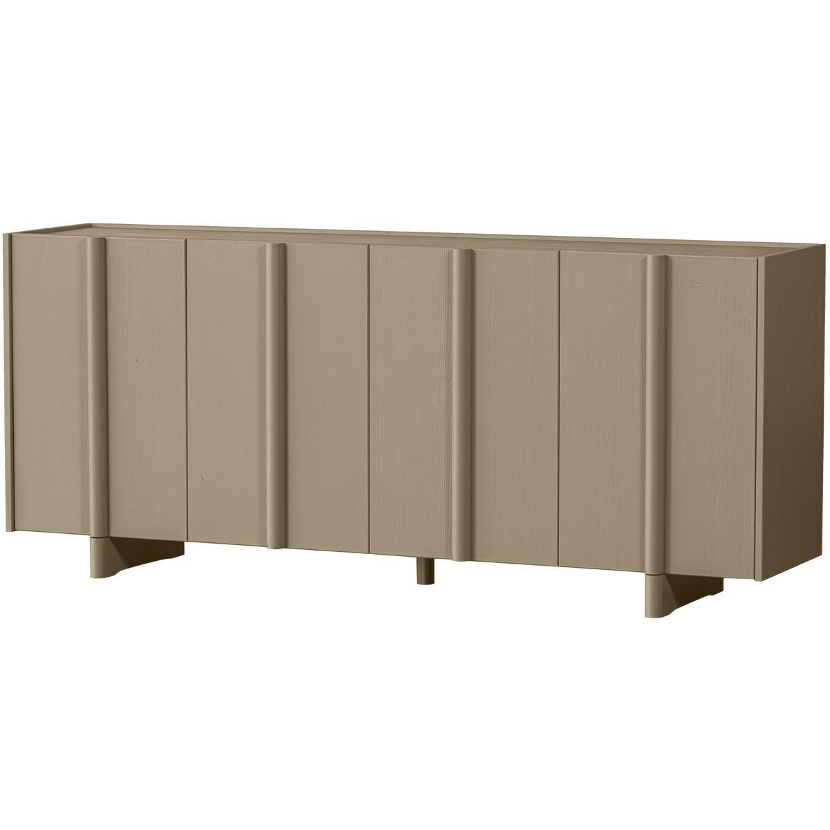 Madia 4 ante in legno di pino Basu 200x85 cm