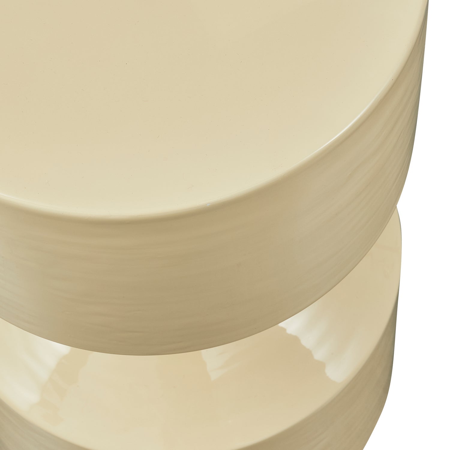 Tavolino in metallo lucido Hidde 47x30 cm