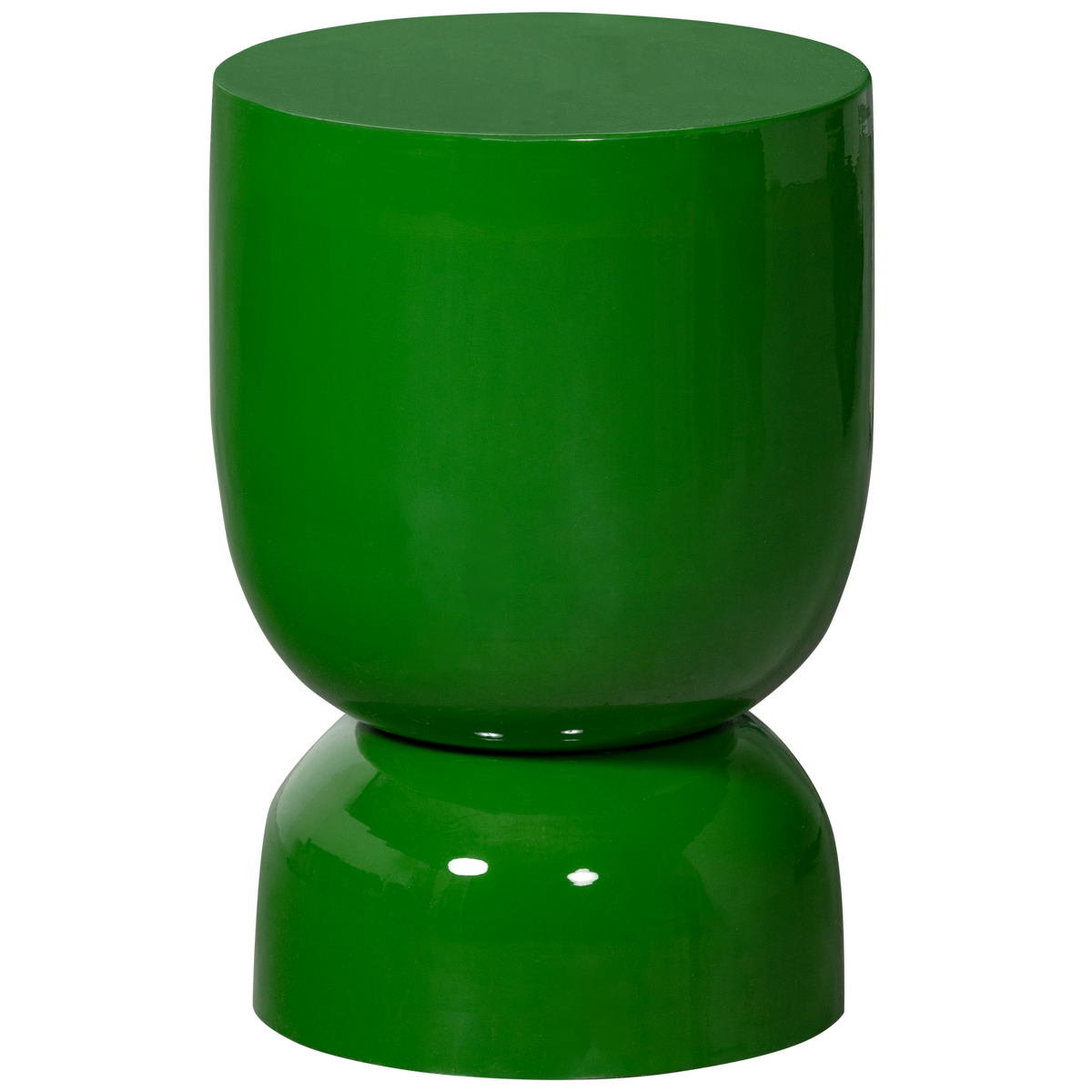 Tavolino in metallo lucido Hekla 32x47 cm