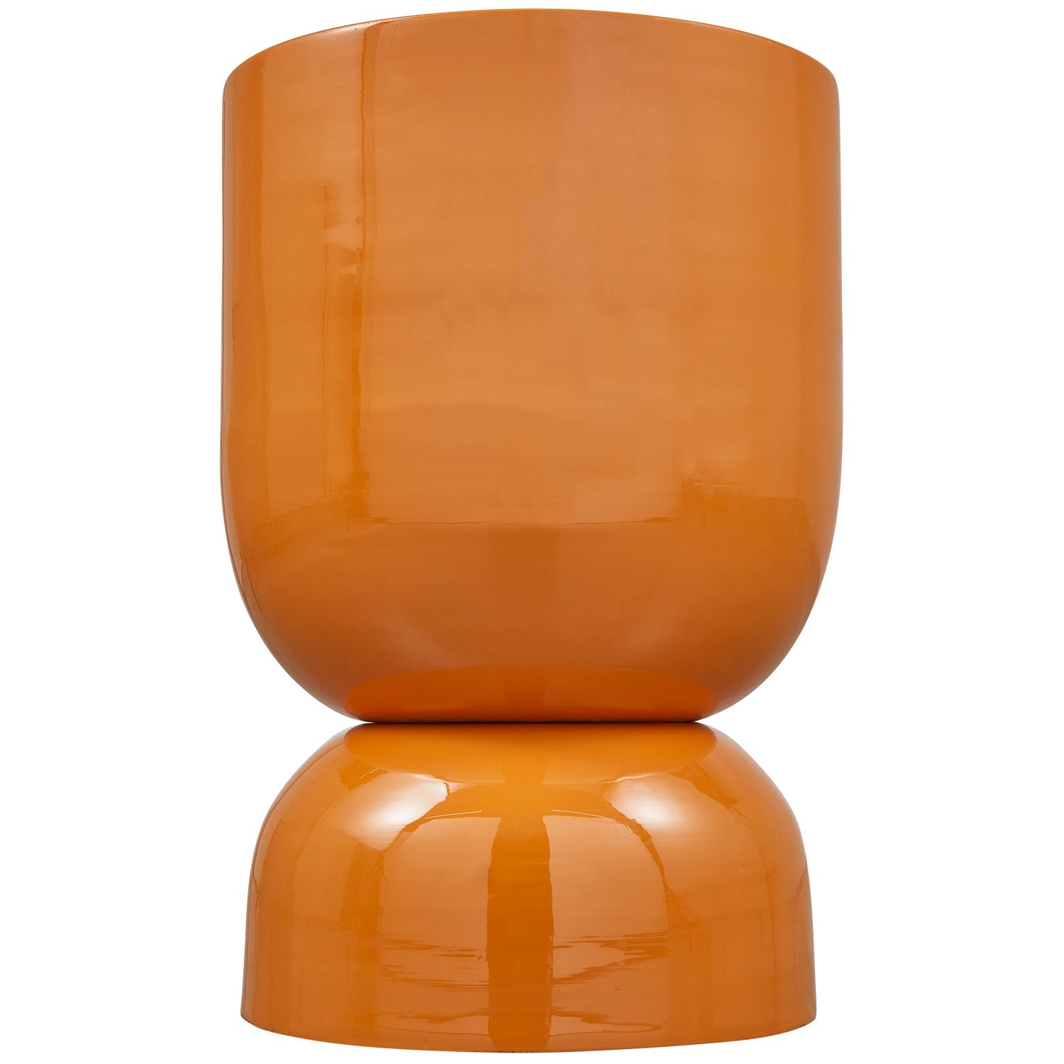 Tavolino in metallo lucido Hekla 32x47 cm