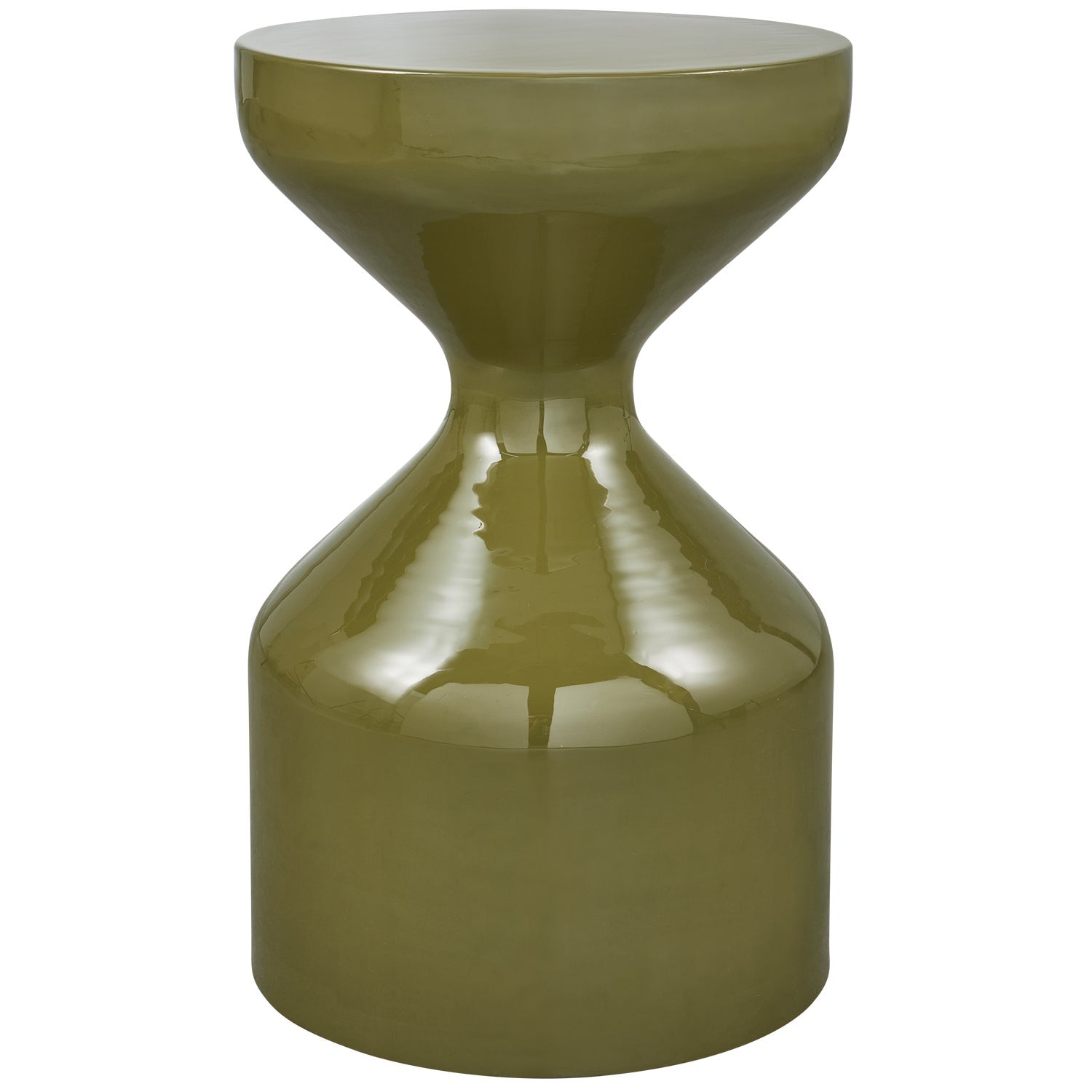 Tavolino in metallo lucido High Gloss 47x30 cm