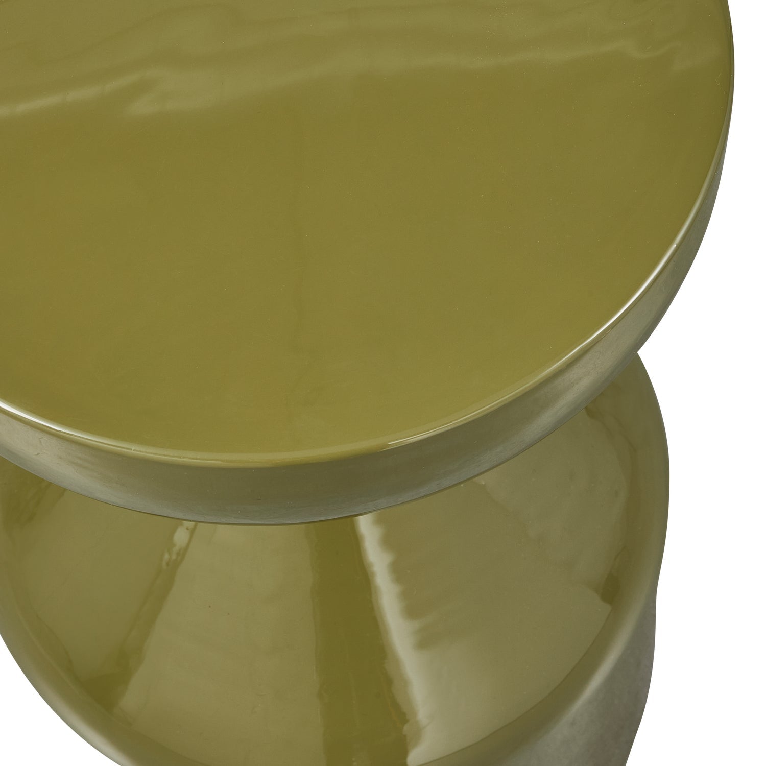 Tavolino in metallo lucido High Gloss 47x30 cm