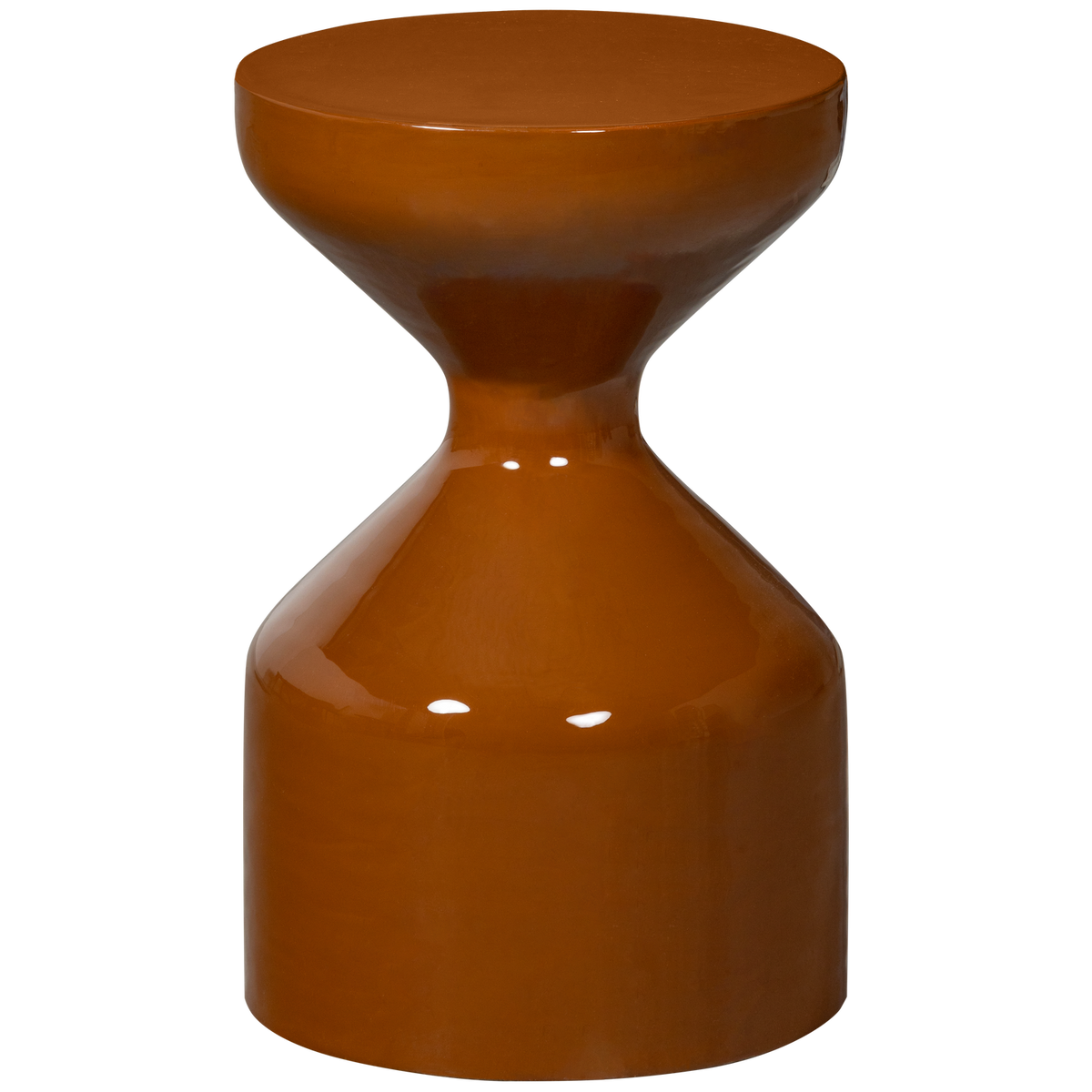 Tavolino in metallo lucido High Gloss 47x30 cm