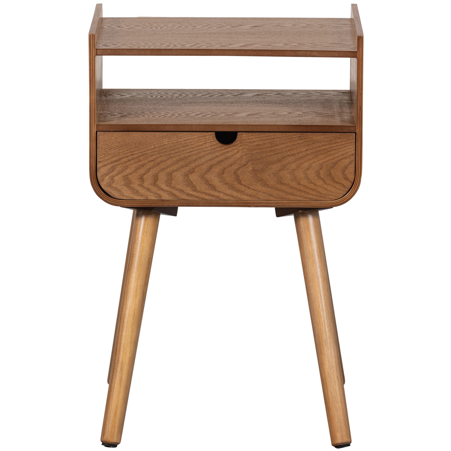 Comodino/tavolino in legno naturale Nils 54x36 cm
