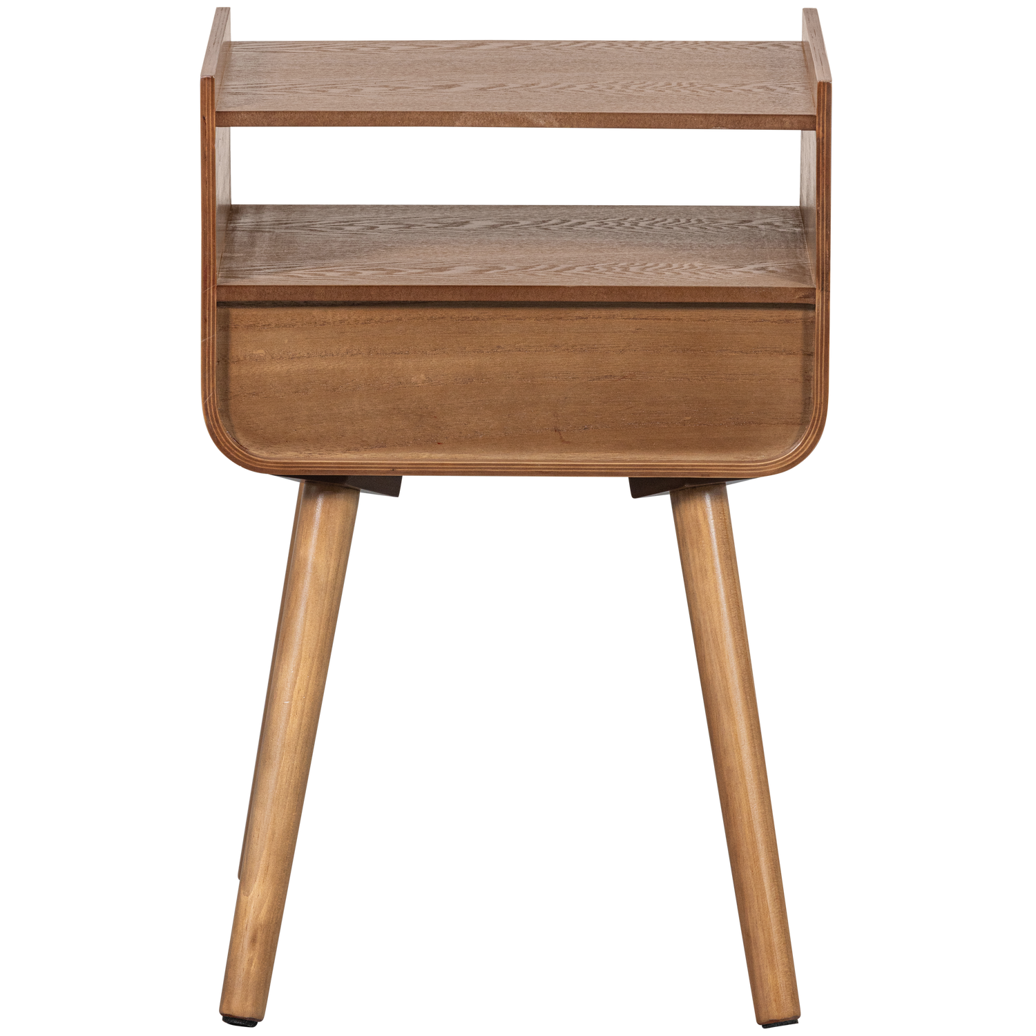 Comodino/tavolino in legno naturale Nils 54x36 cm