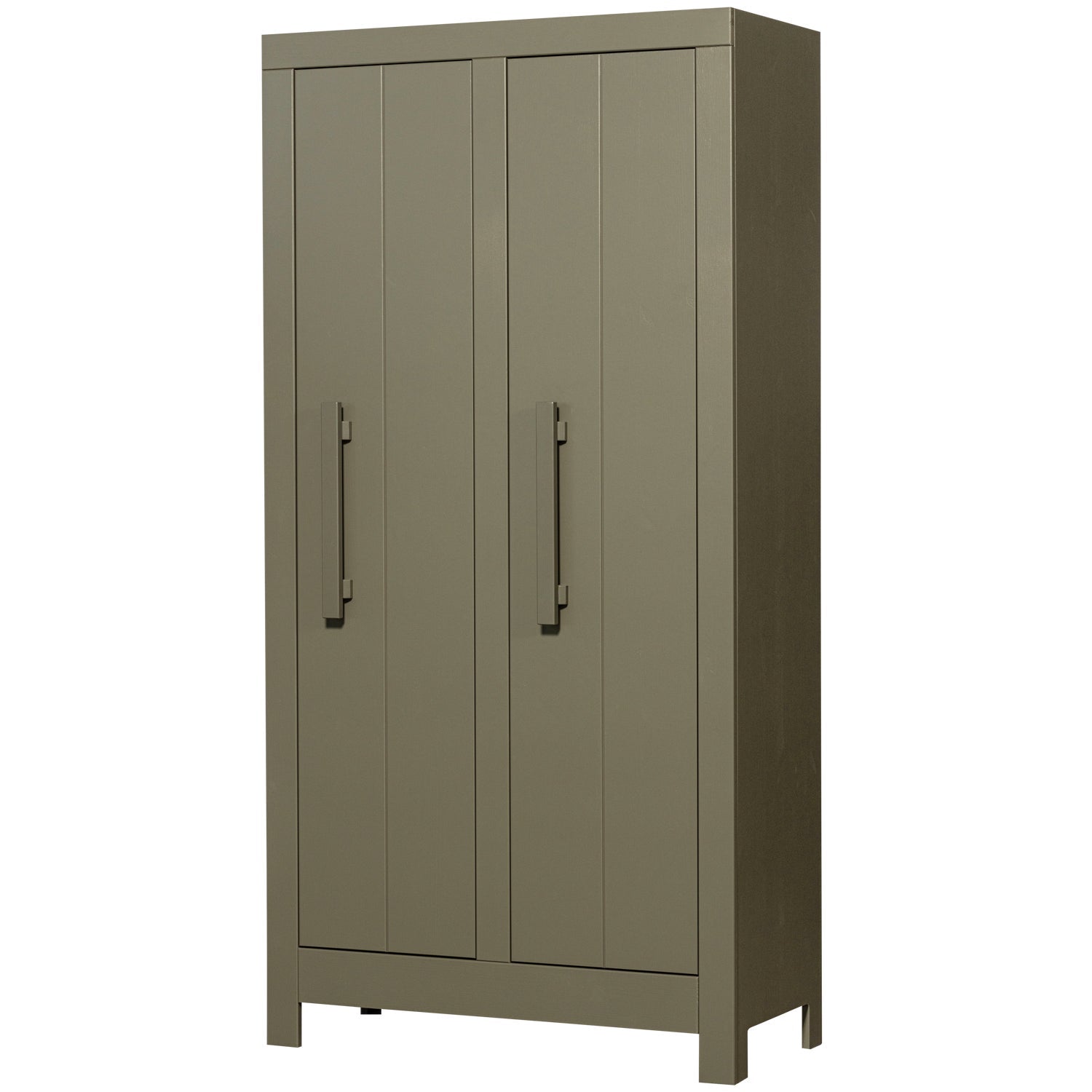 Armadio 2 ante in legno di pino verde Bobby 95x190 cm