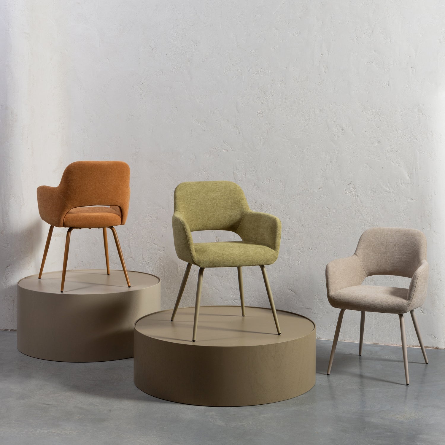 Set di 2 poltrone in poliestere con braccioli Jenny 58x80 cm