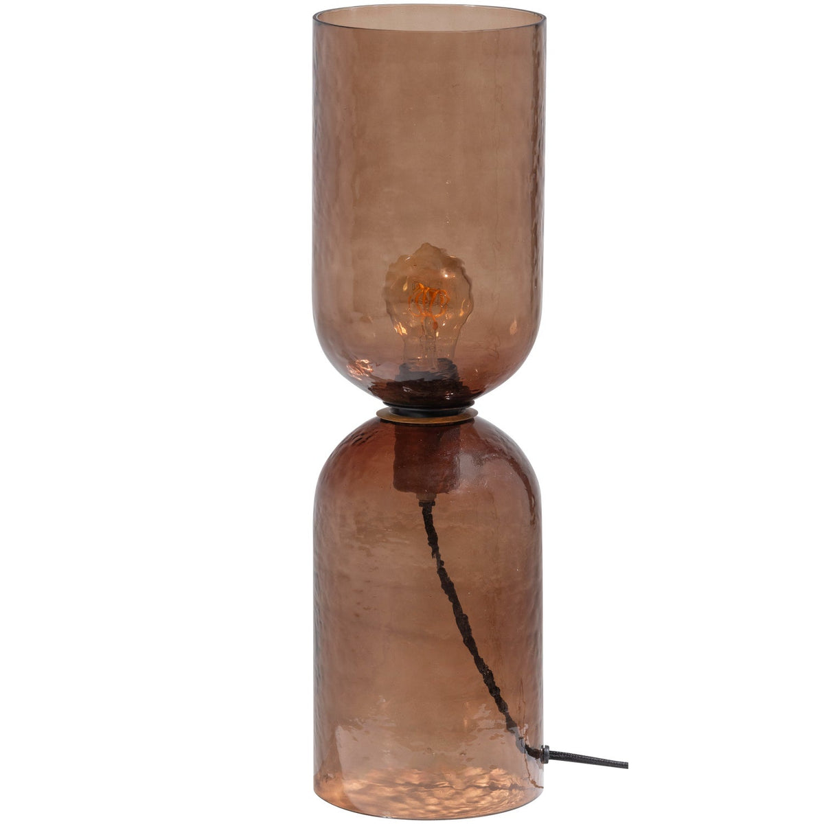 Lampada da tavolo in vetro Gigi 15x38 cm