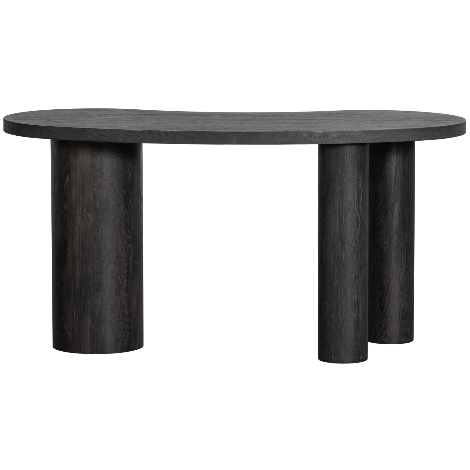 Tavolino/scrivania organico marrone scuro Moon 75x150 cm