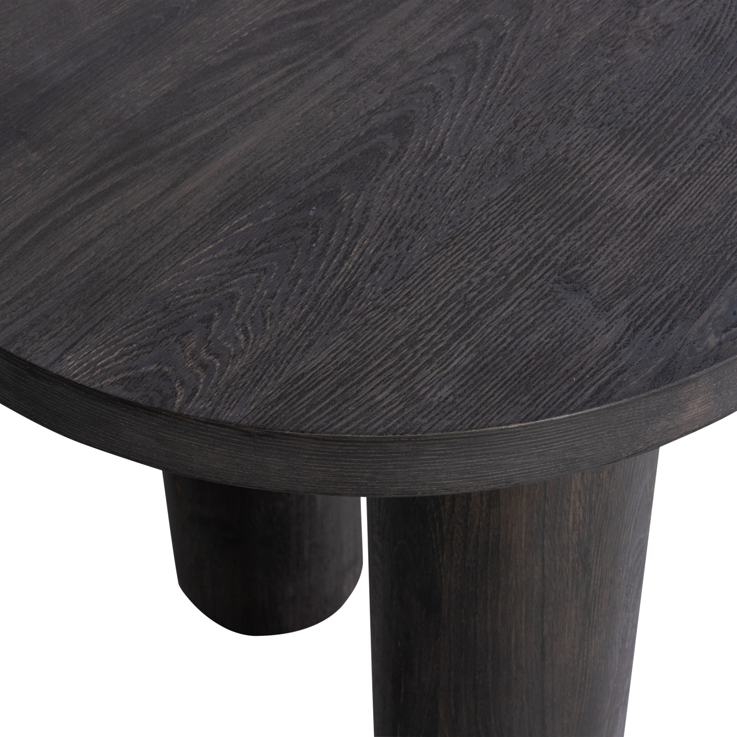 Tavolino/scrivania organico marrone scuro Moon 75x150 cm