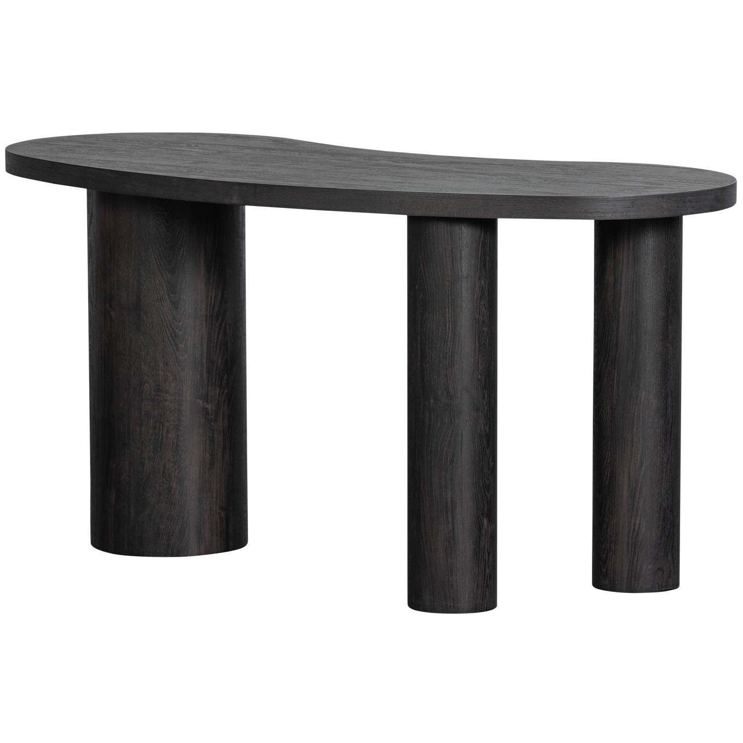 Tavolino/scrivania organico marrone scuro Moon 75x150 cm