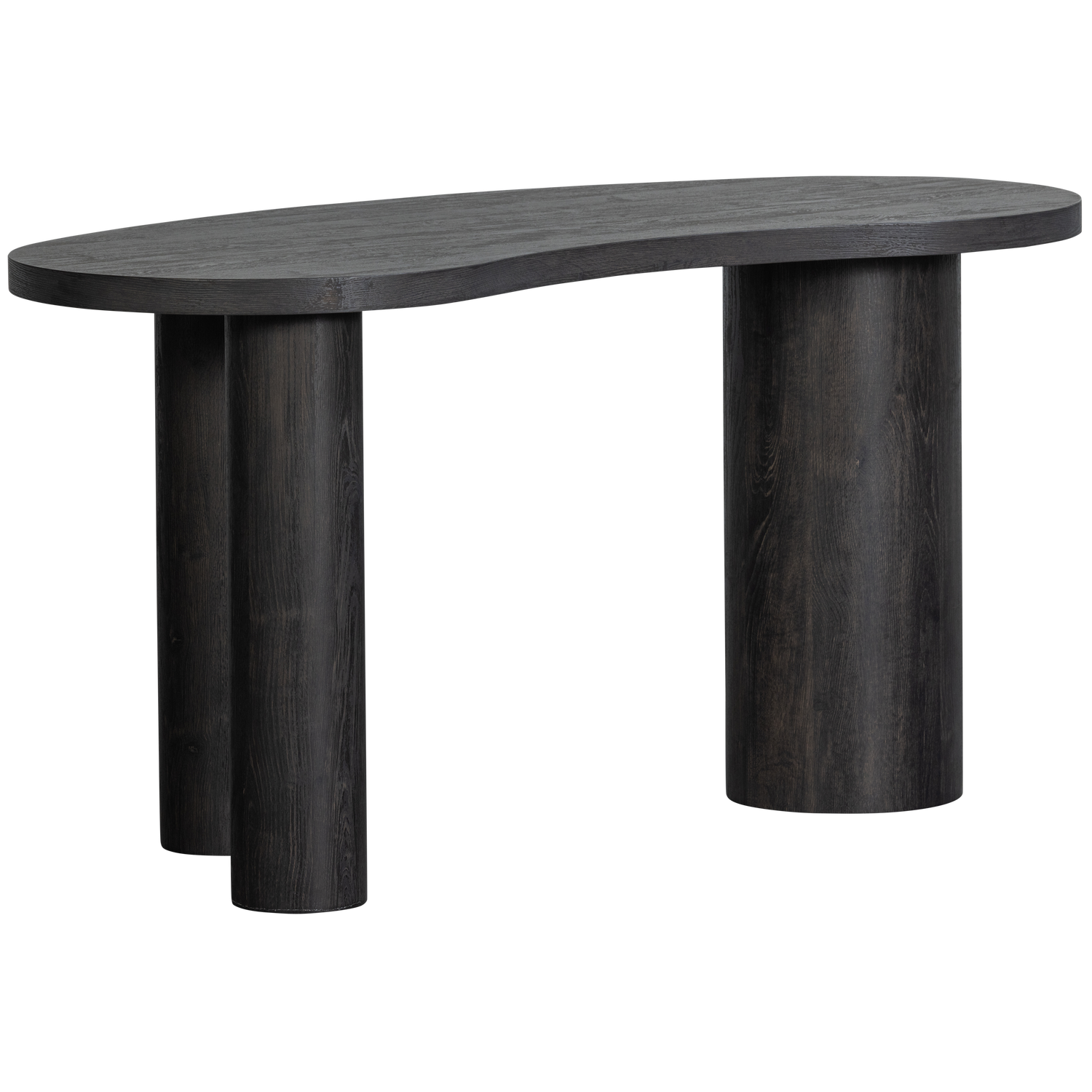 Tavolino/scrivania organico marrone scuro Moon 75x150 cm