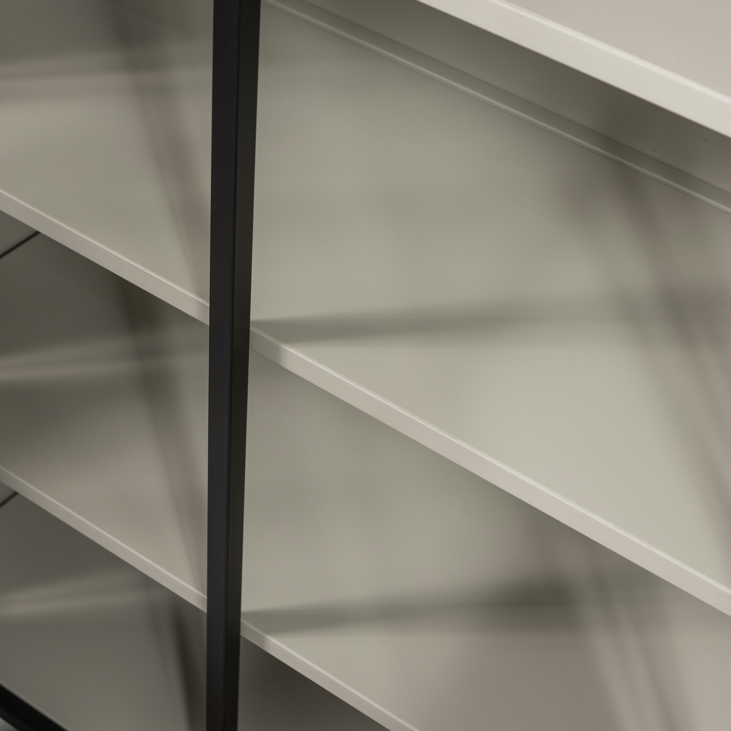 Vetrina 5 ripiani in metallo nero 200x137 cm