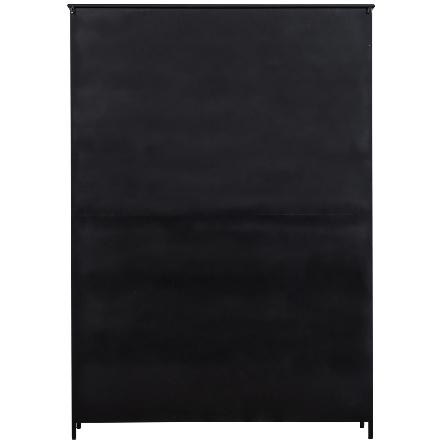 Vetrina 5 ripiani in metallo nero 200x137 cm