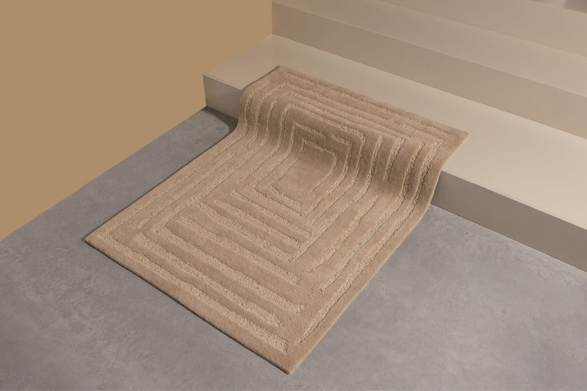 Tappeto in lana sabbia Alicia 170x240cm