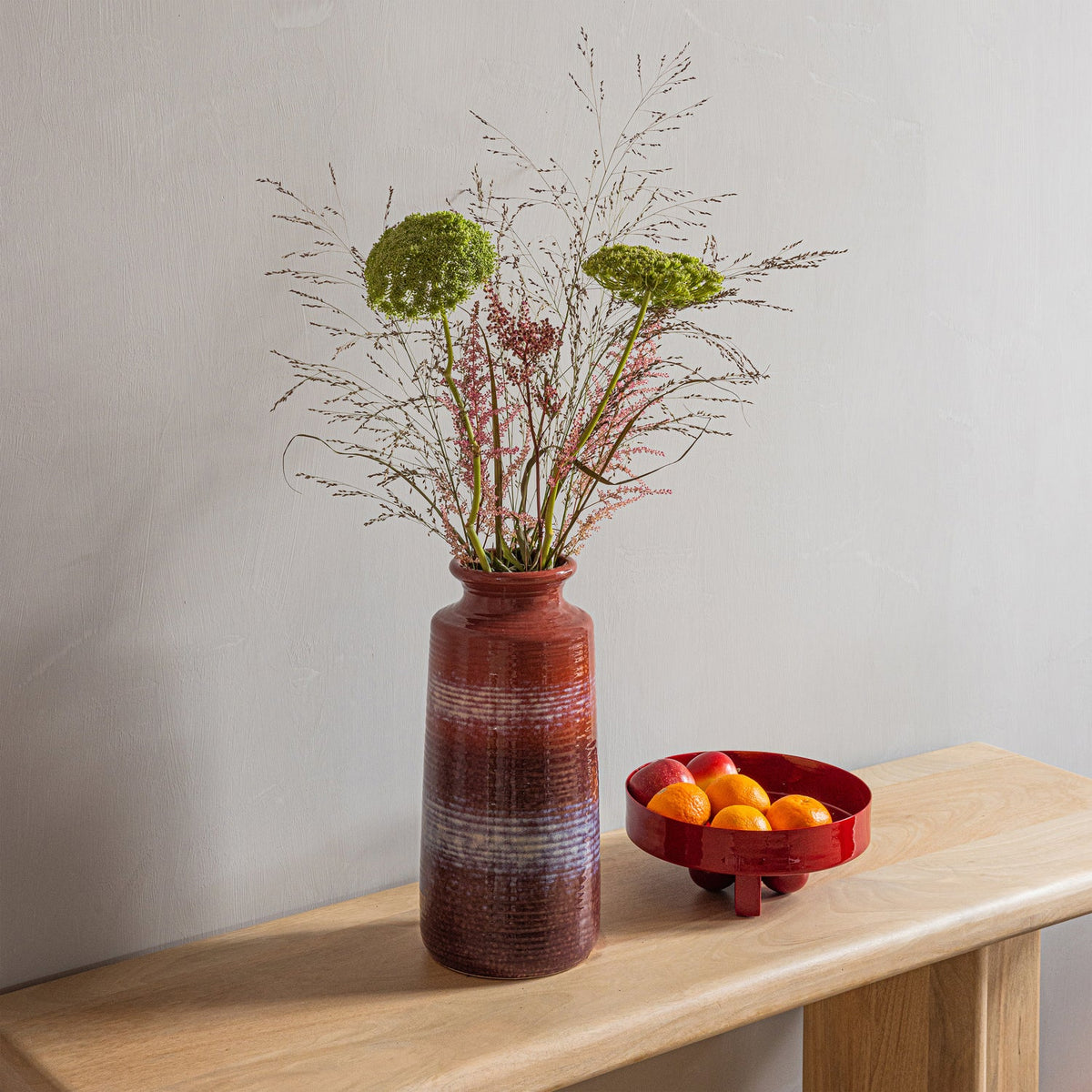 Set di 4 vasi in ceramica Floury 17x38 cm