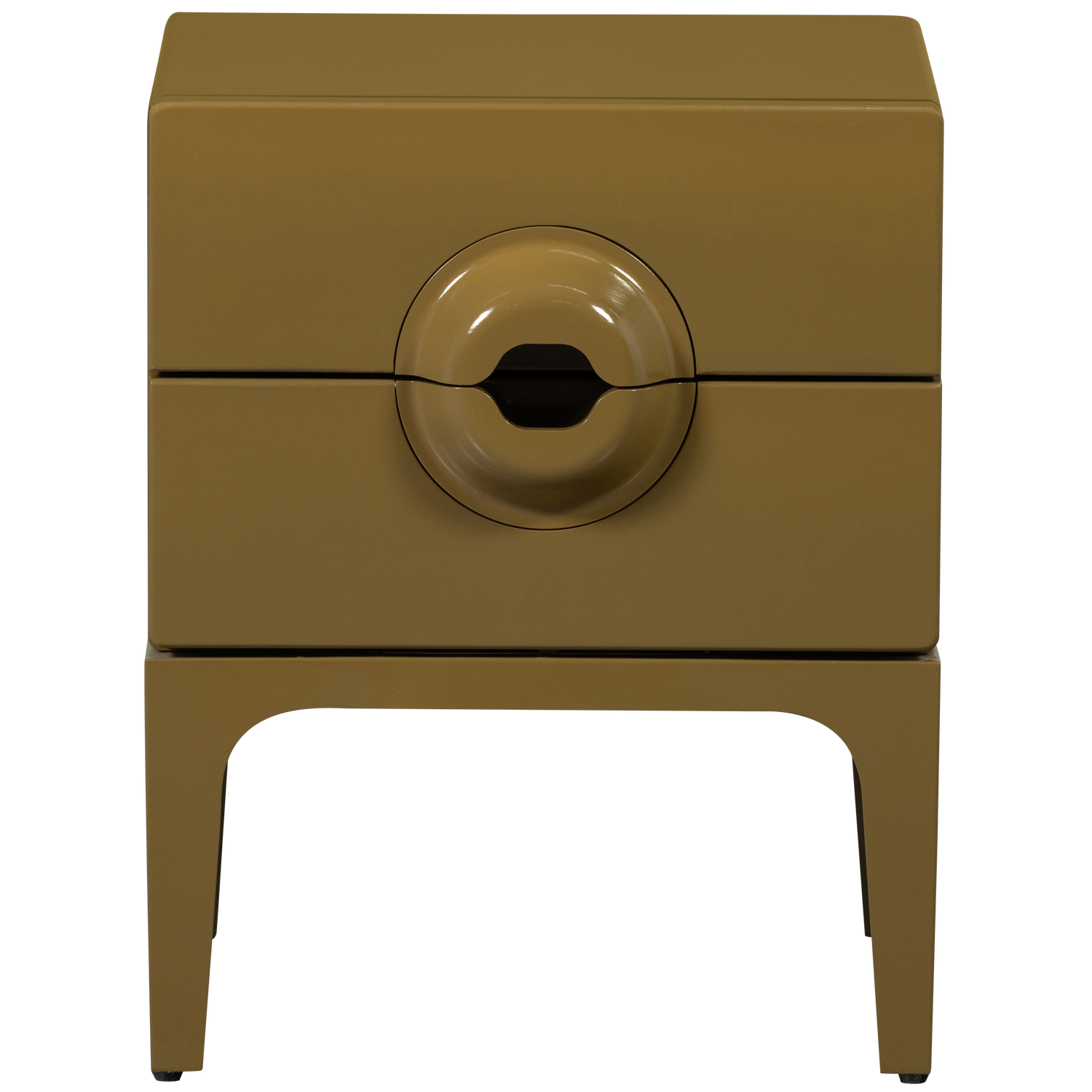 Comodino 2 cassetti in legno Merge 44x45 cm