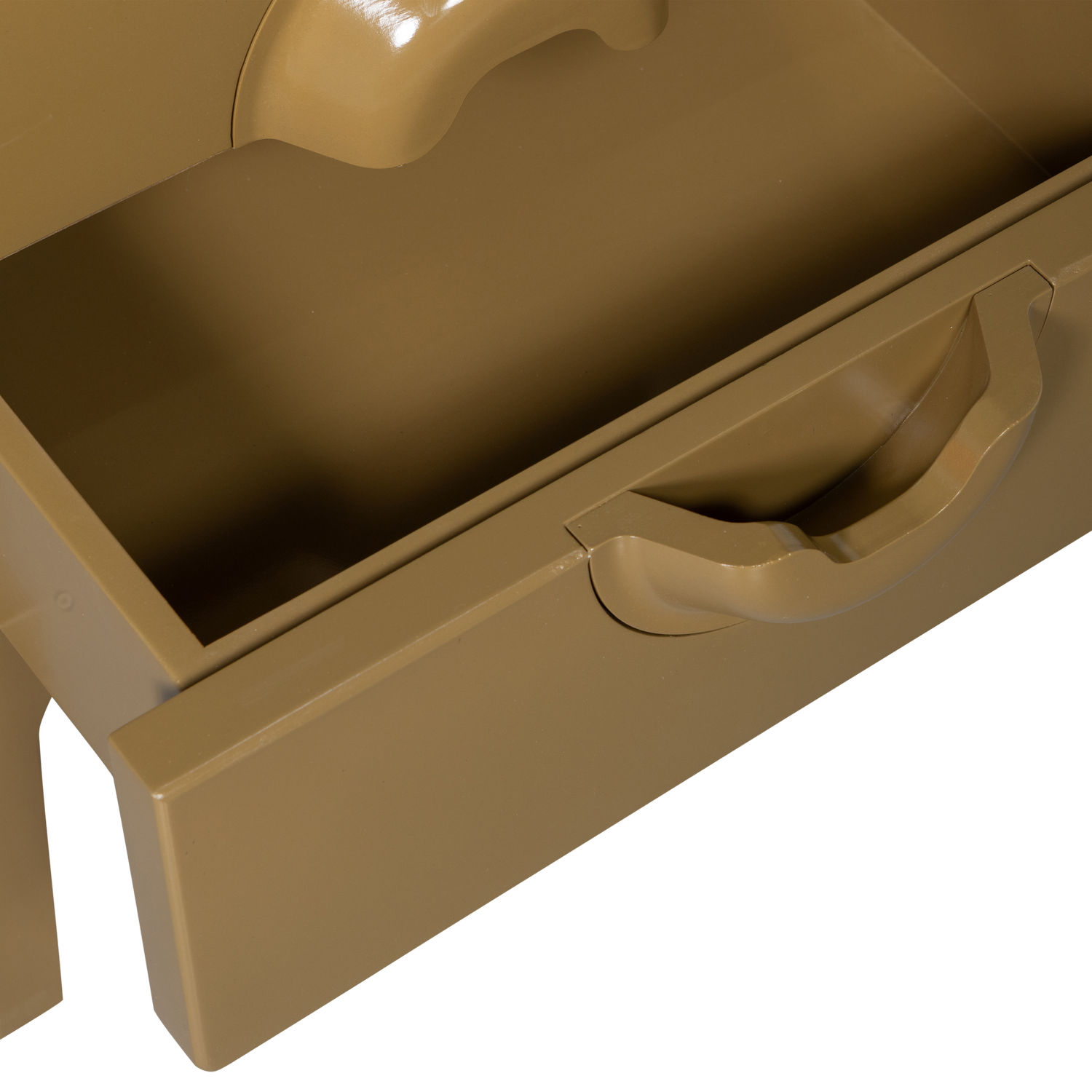 Comodino 2 cassetti in legno Merge 44x45 cm