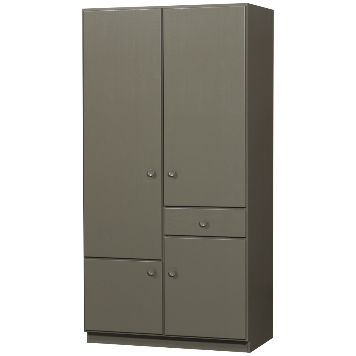 Credenza 4 ante 1 cassetto in pino verde Alfie 210x107cm