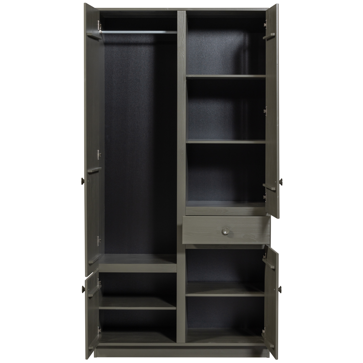 Armadio in pino verde Alfie 210x107cm