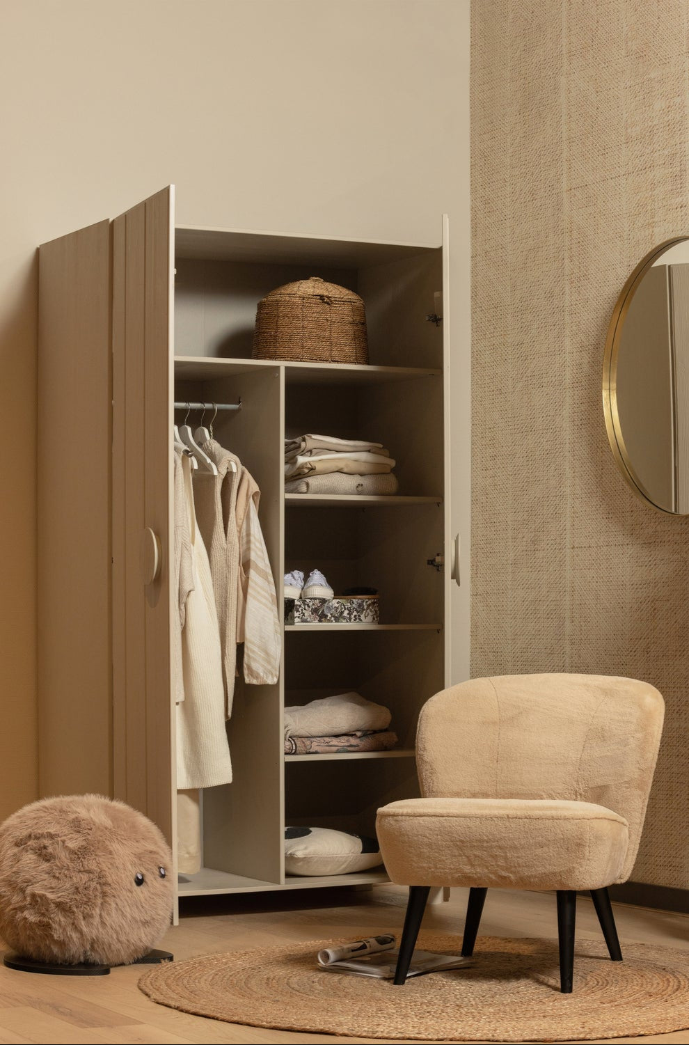 Credenza 2 ante in legno di pino Noah 200x110 cm