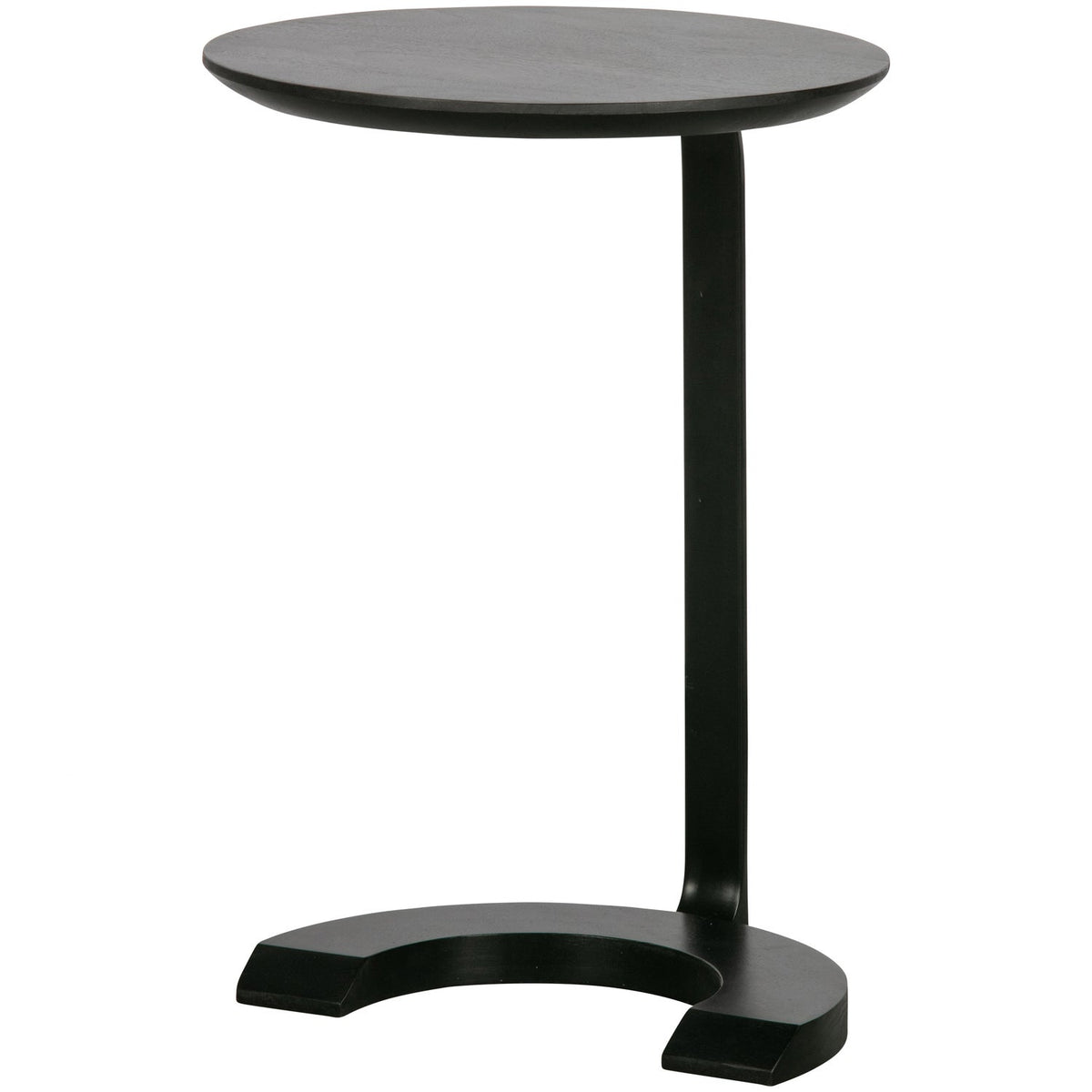 Set di 2 tavolini in legno di mango nero opaco Floor 57x39 cm