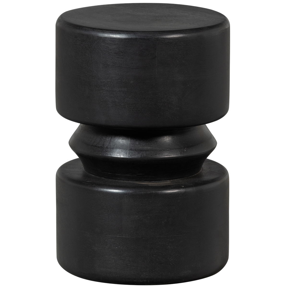 Tavolino nero opaco Tuve 45x30 cm