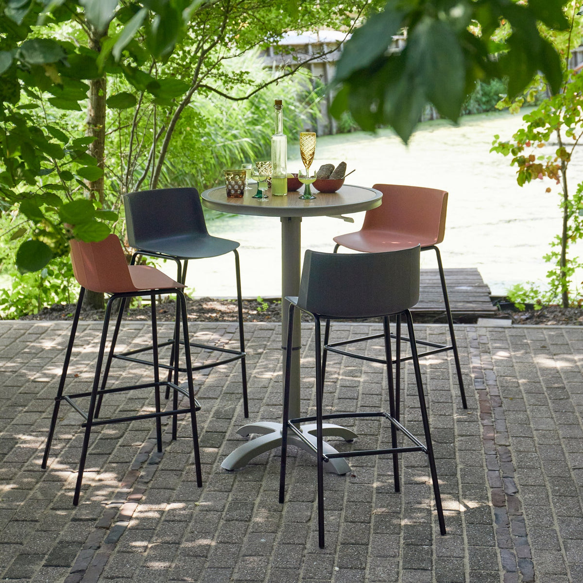 Tavolo da bar regolabile Jeppe 70x72/110 cm