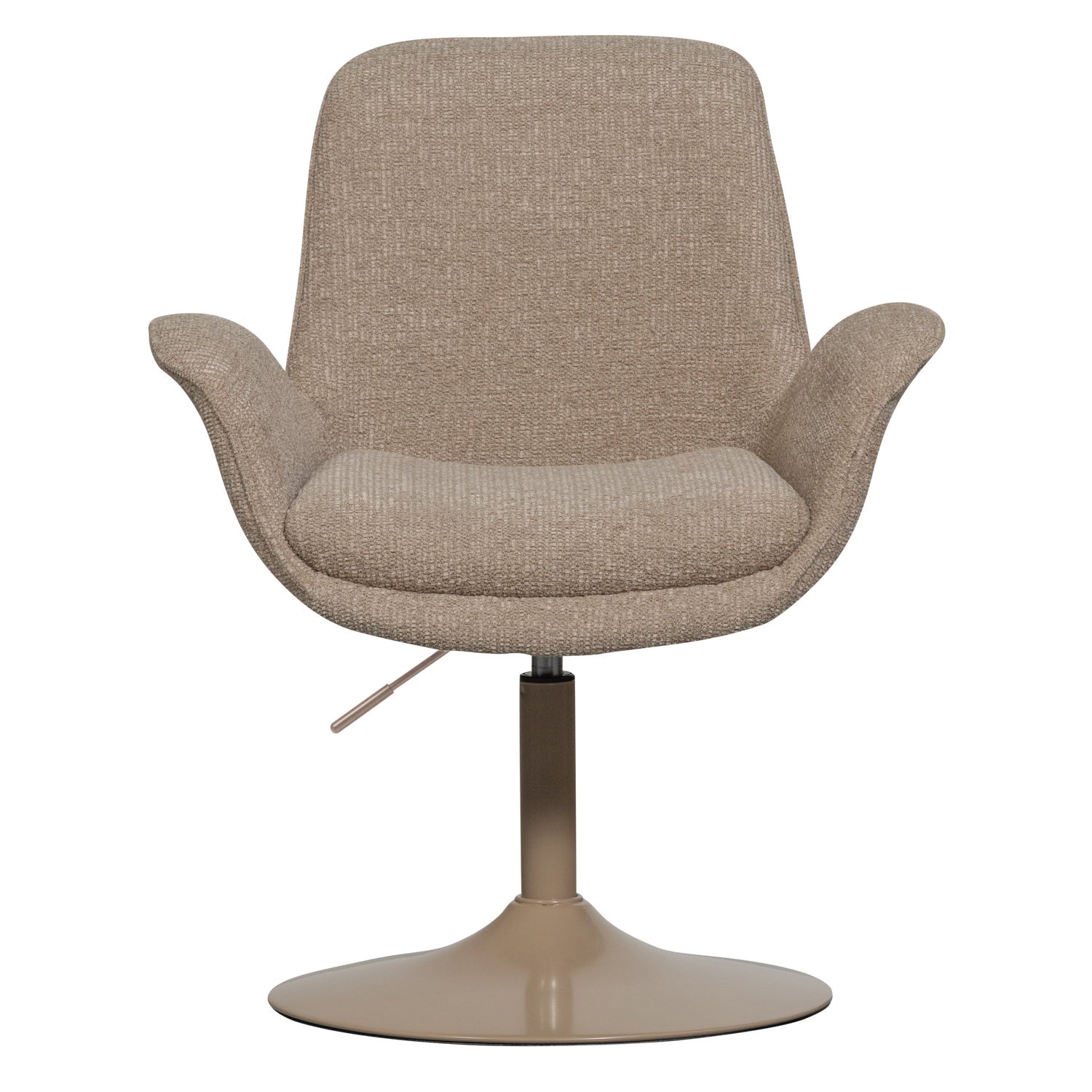 Sedia regolabile in tessuto beige Marten 70x90 cm