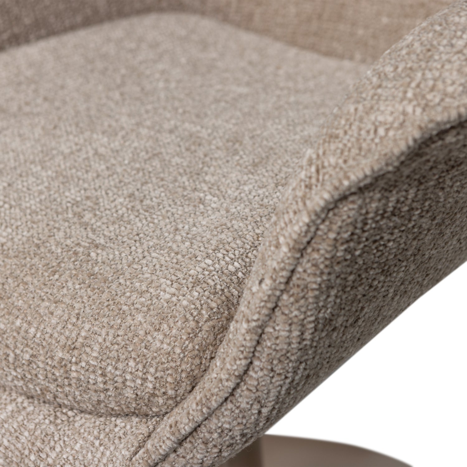 Sedia regolabile in tessuto beige Marten 70x90 cm