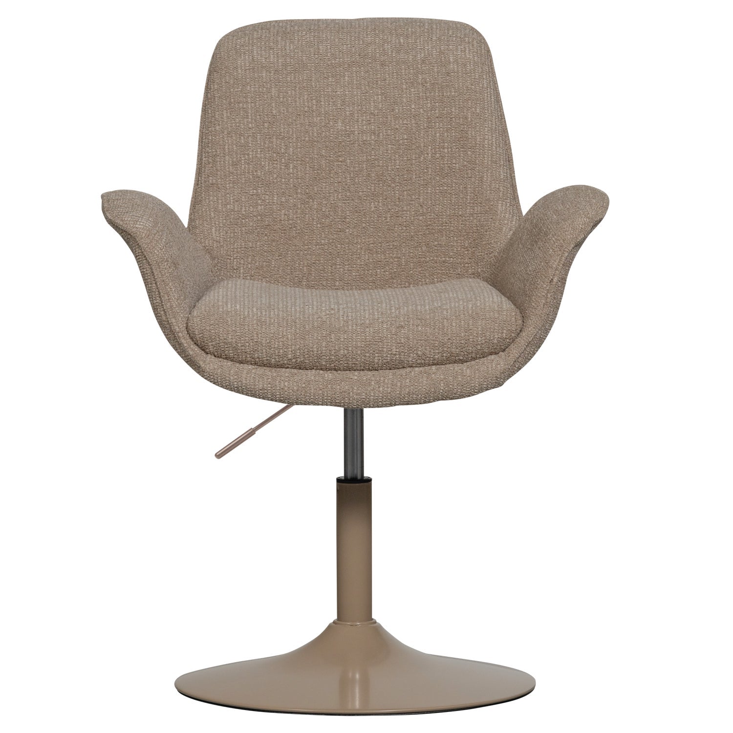 Sedia regolabile in tessuto beige Marten 70x90 cm