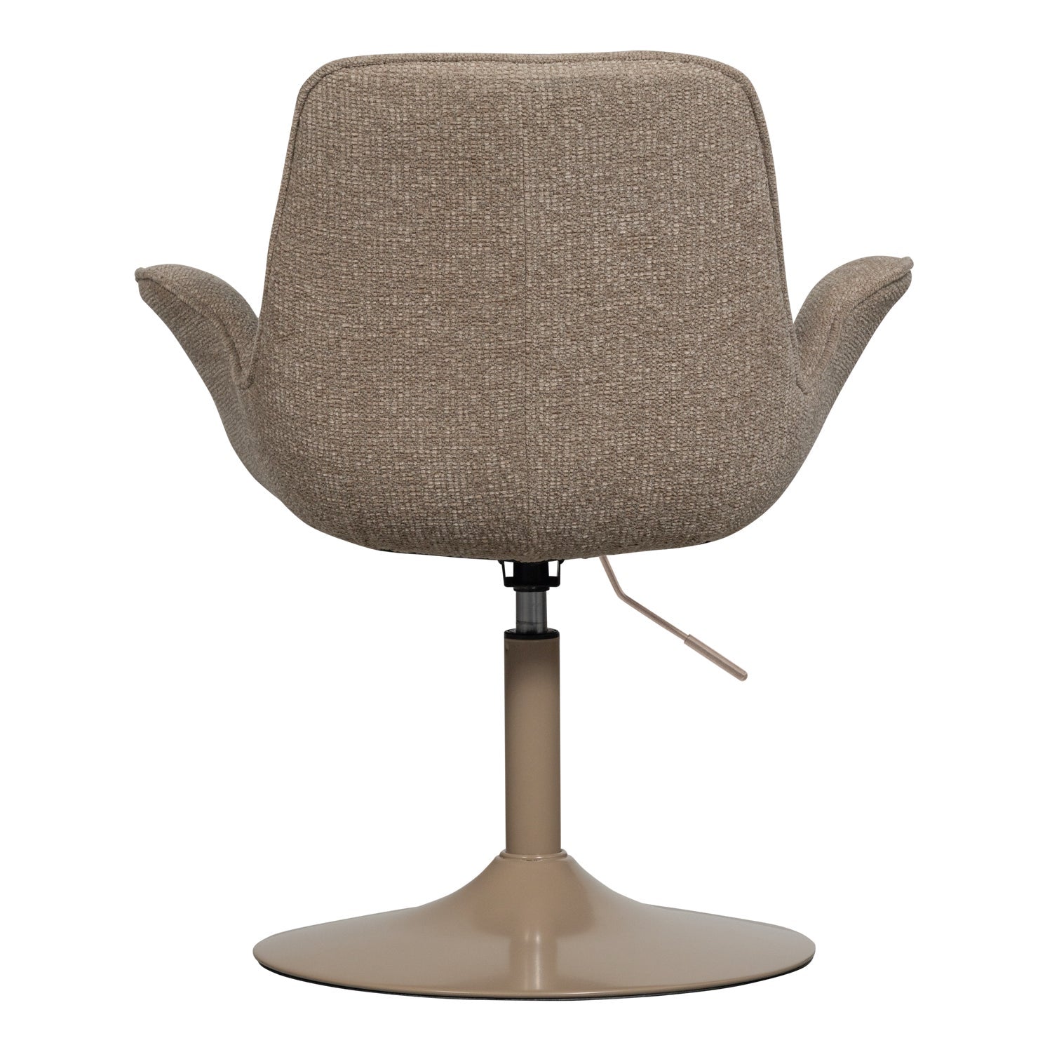 Sedia regolabile in tessuto beige Marten 70x90 cm