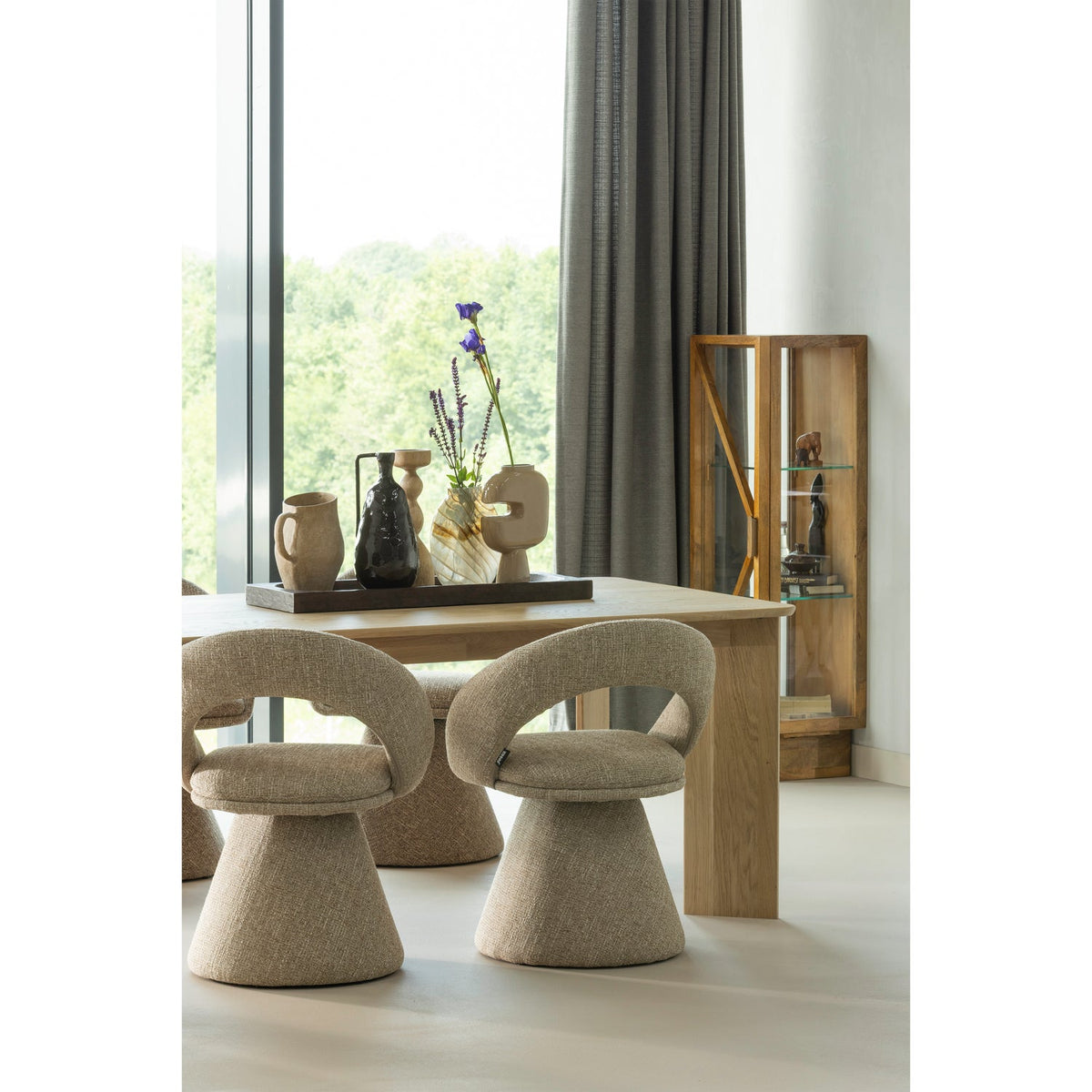 Candeliere in legno di mango rovere Liske 11x35 cm