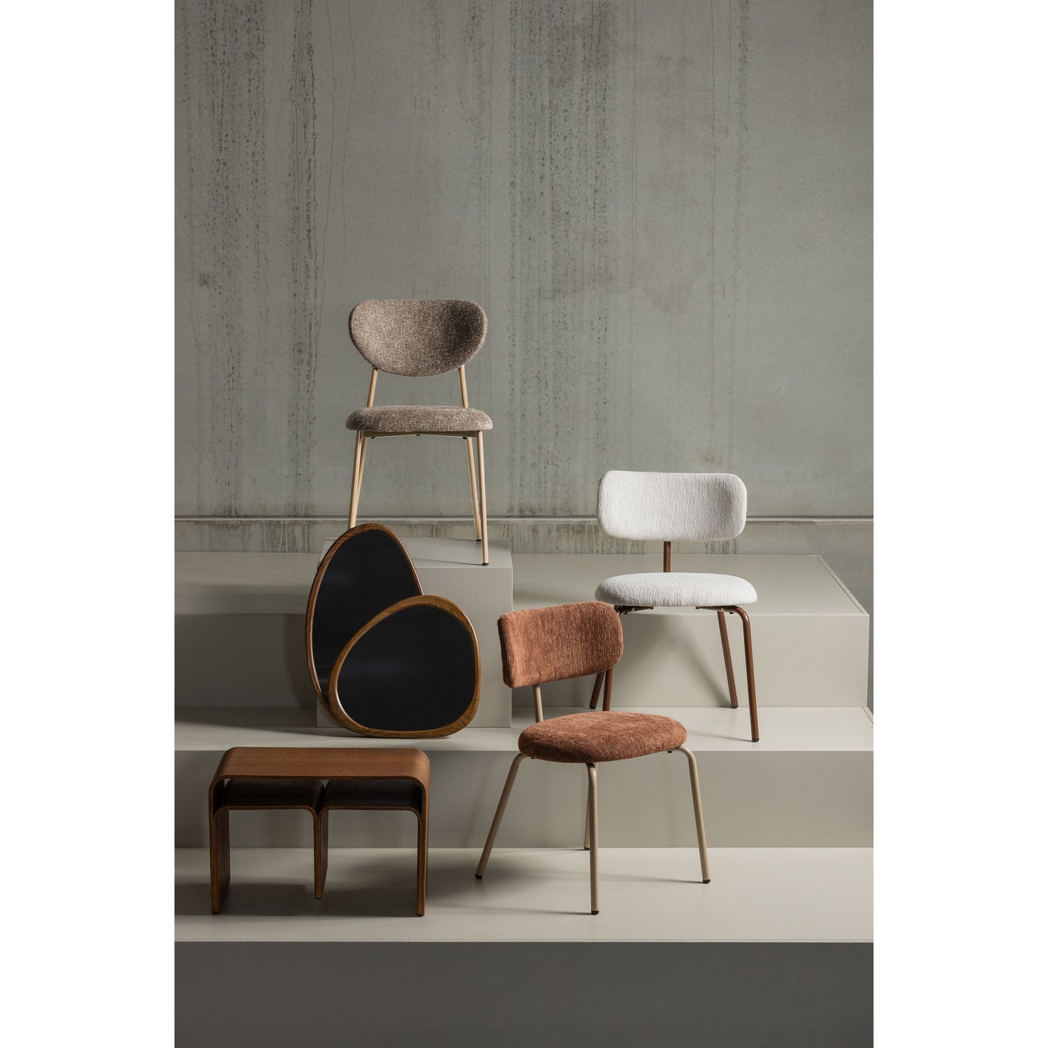 Set di 2 sedie da pranzo Valor 46x77 cm