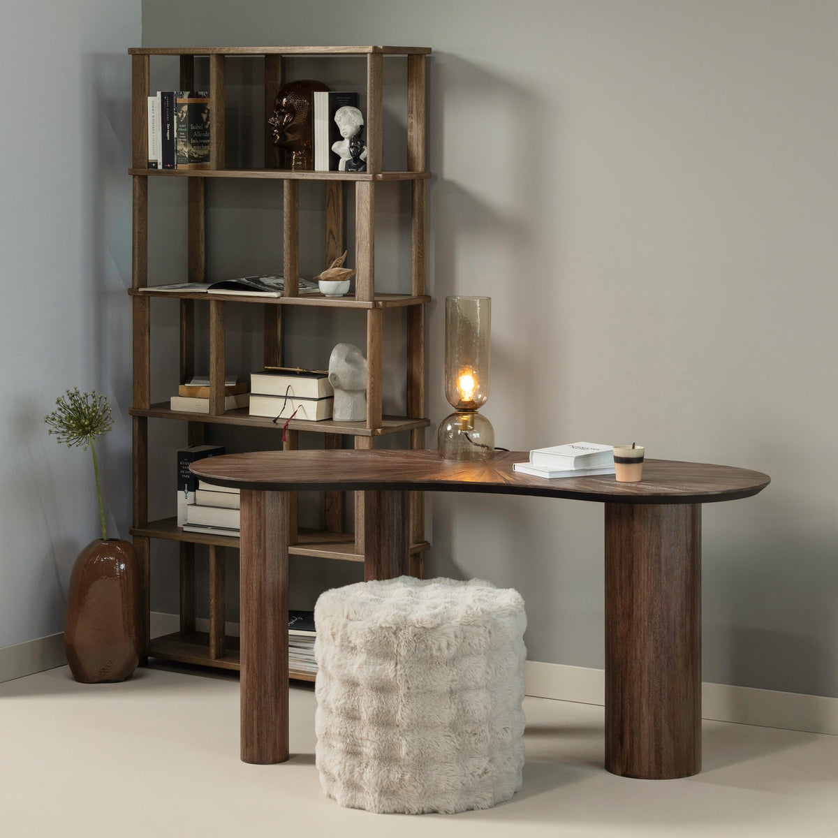 Scrivania in legno duro di teak Sun 150x76 cm