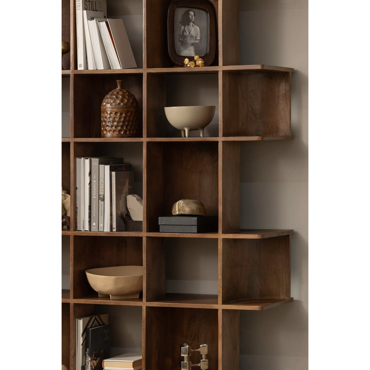 Libreria a giorno in legno di mango Sinne 180x130 cm